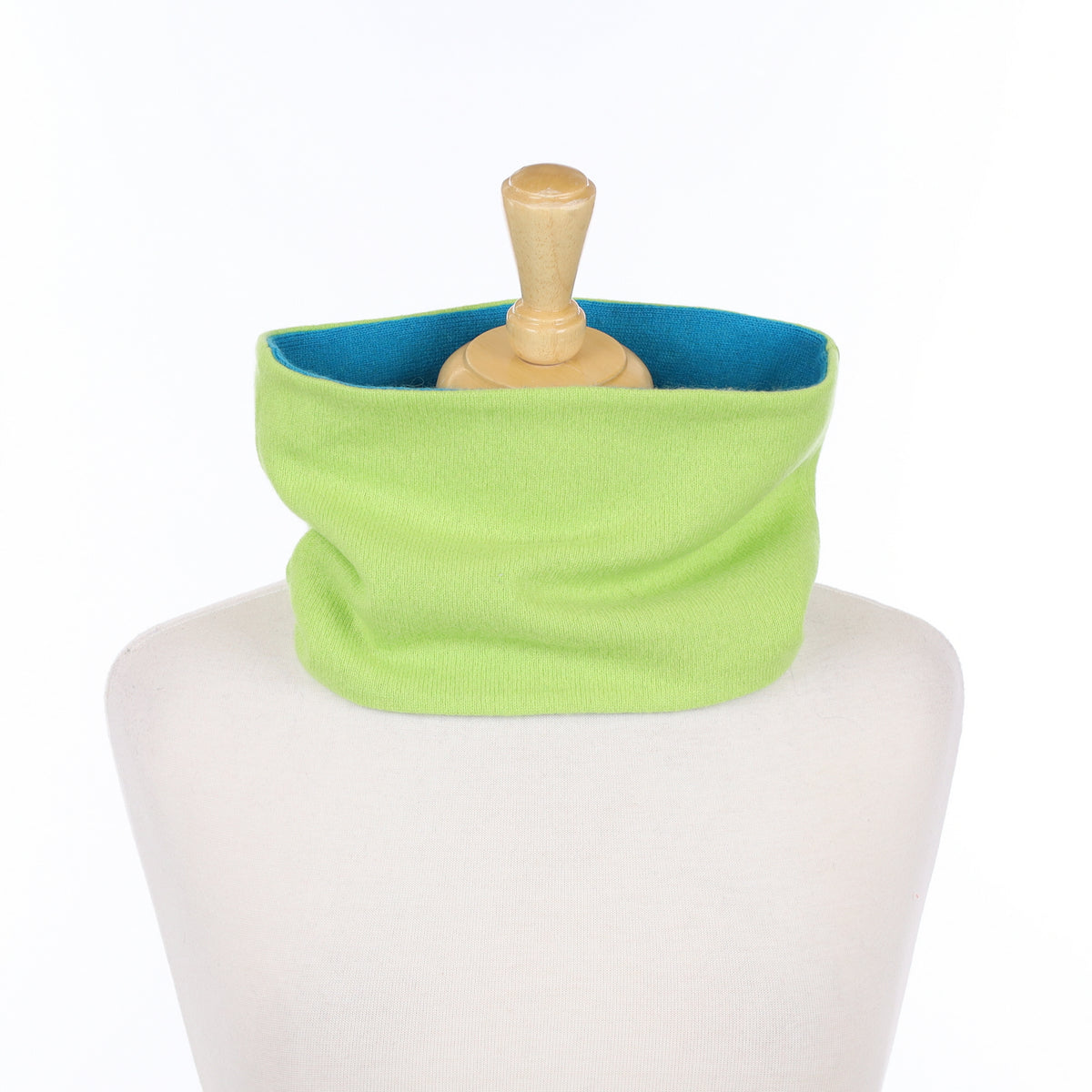 Lime Green and Blue Neck Warmer