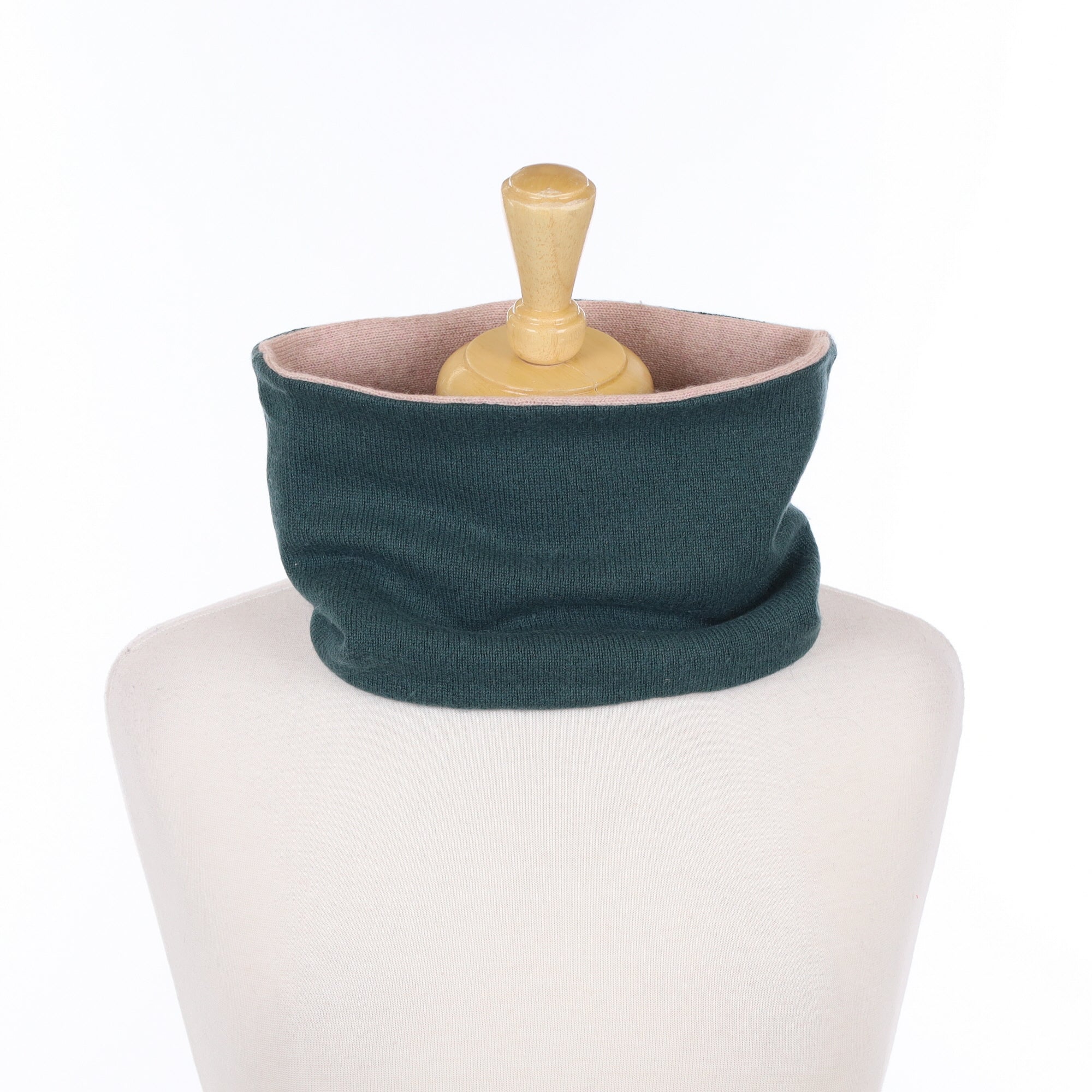Spruce Green and Buff Neck Warmer