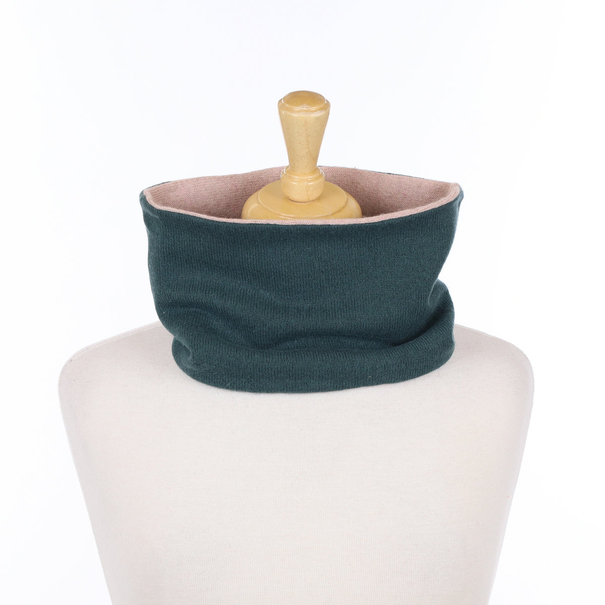 Spruce Green and Buff Neck Warmer