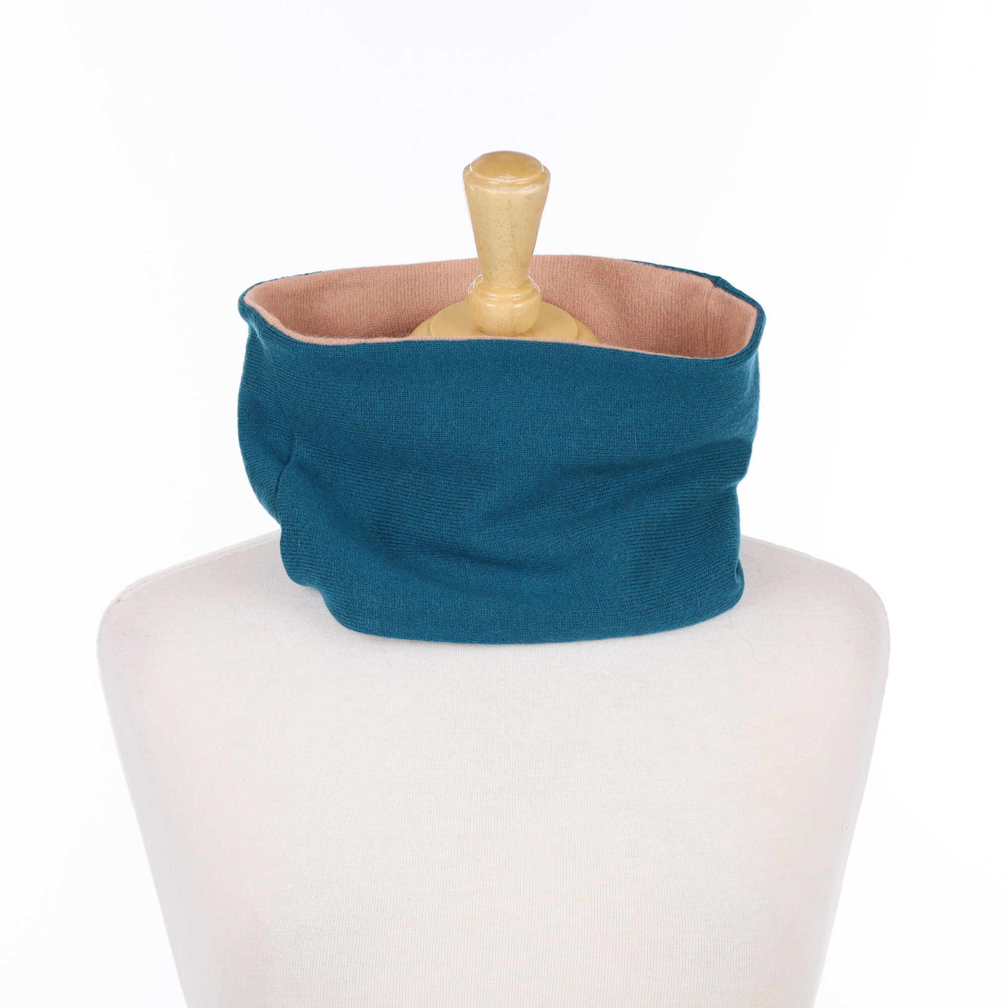 Teal Green and Pink Neck Warmer