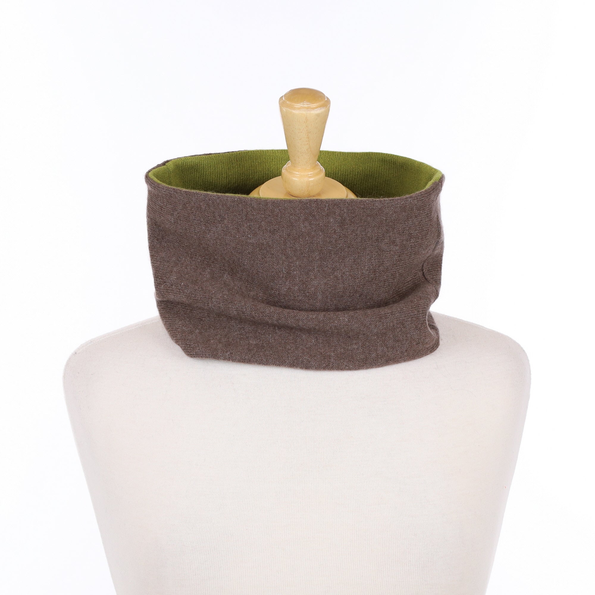 Donkey Brown and Green Neck Warmer