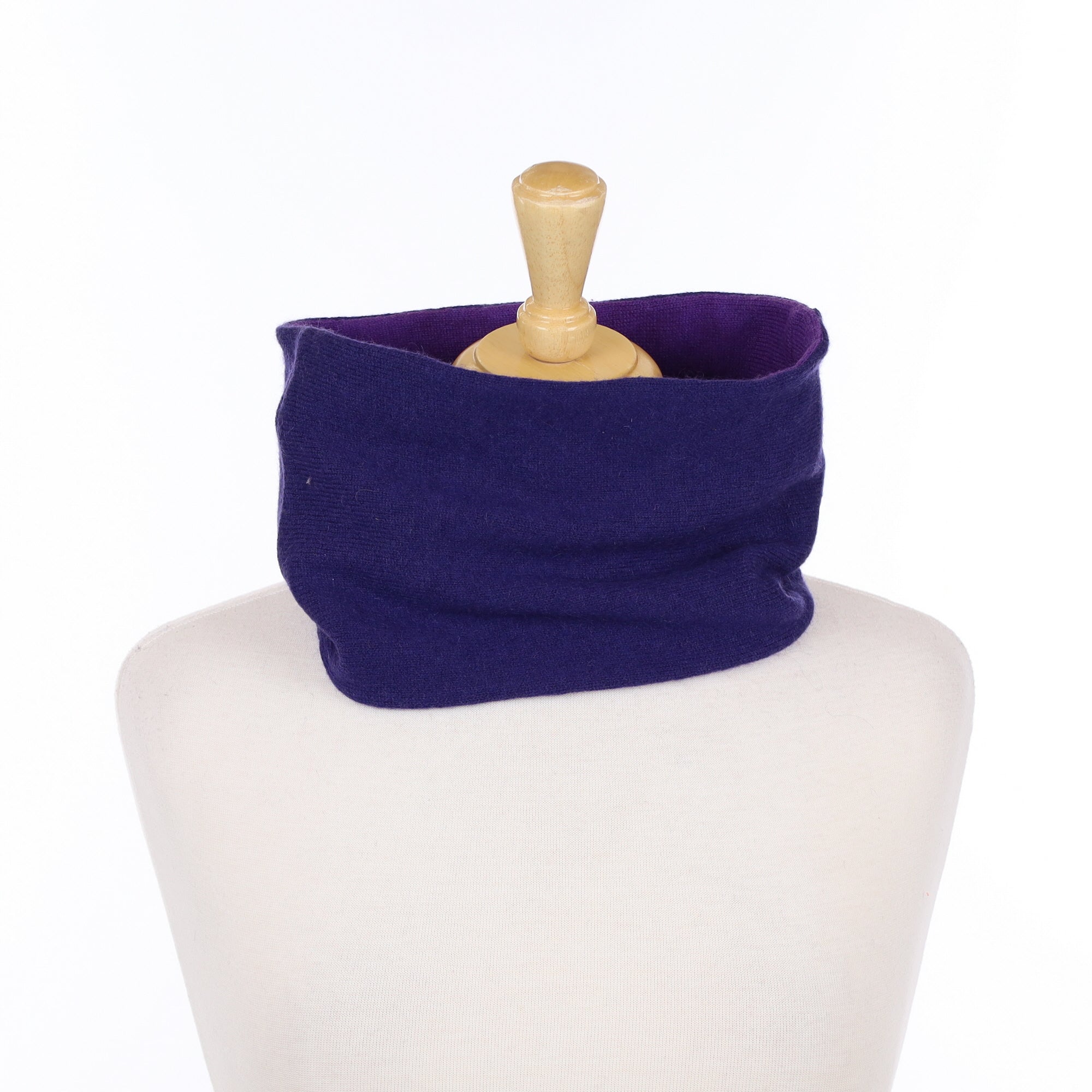 Two Toned Deep Purple Neck Warmer