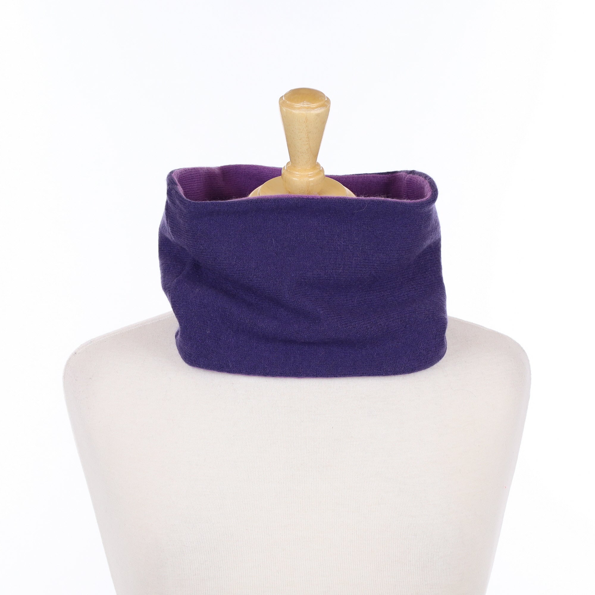 Deep and Wisteria Purple Neck Warmer