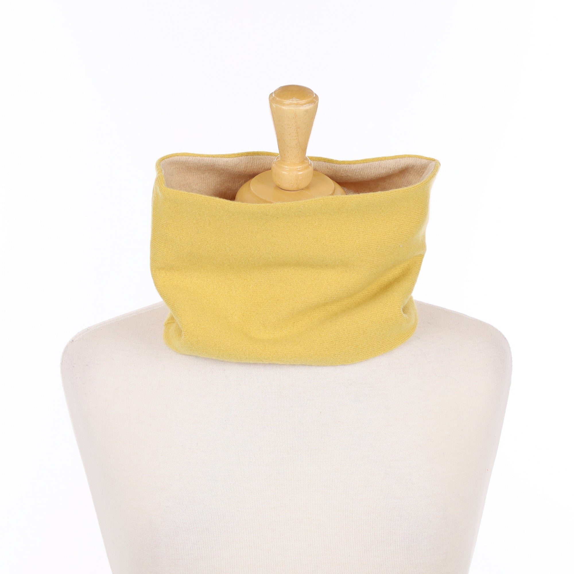 Pineapple Yellow and Oatmeal Neck Warmer