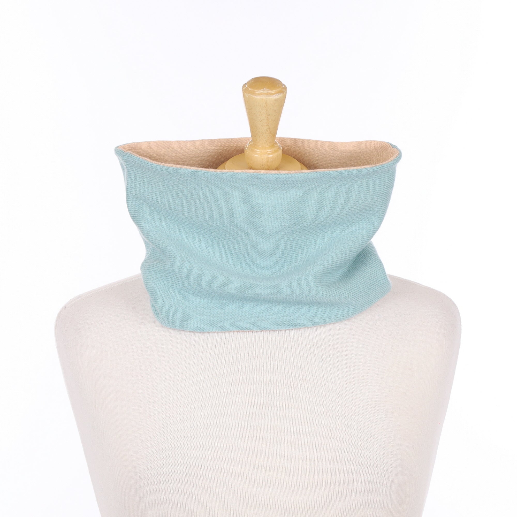 Deep Mint and Nude Pink Neck Warmer