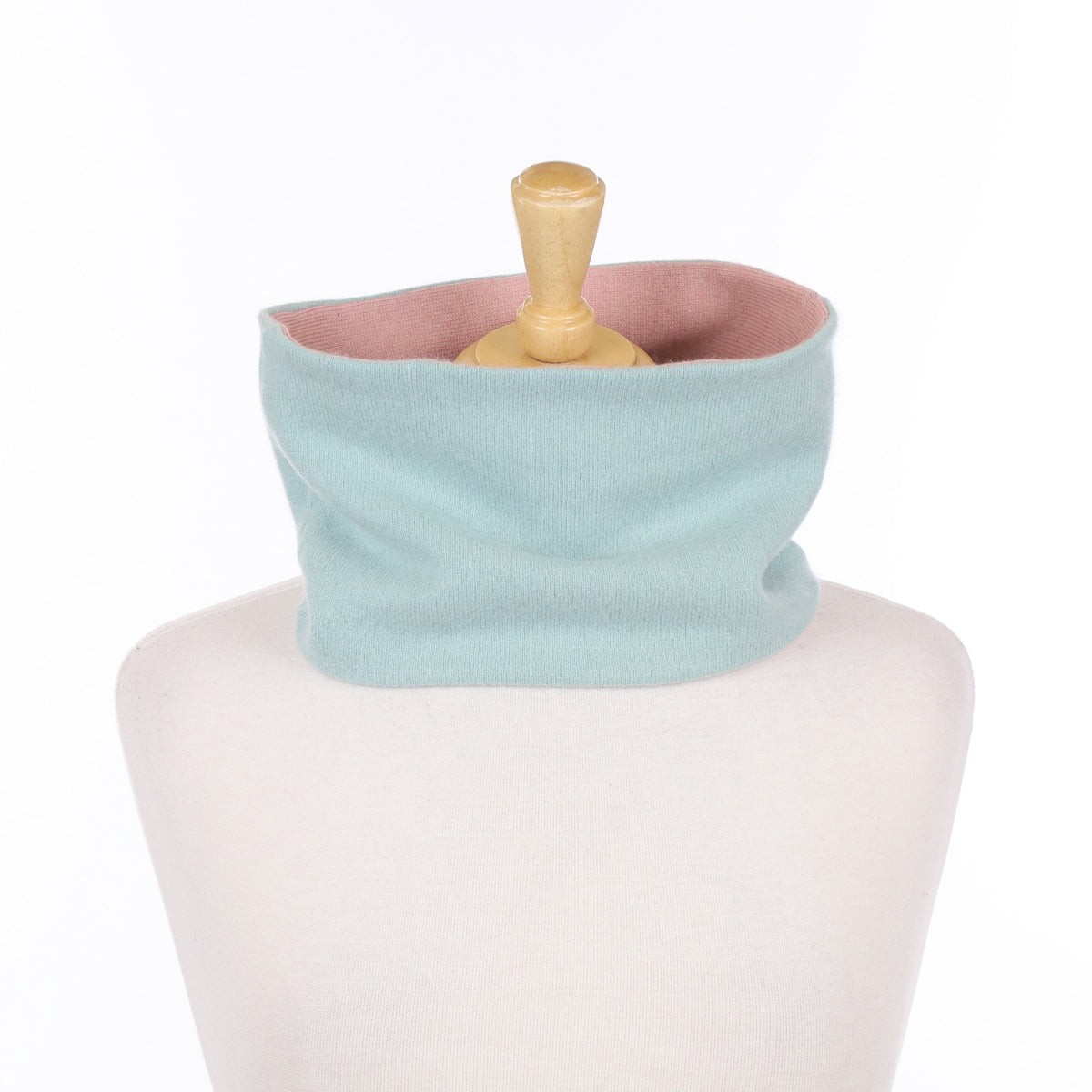 Deep Mint and Pink Neck Warmer