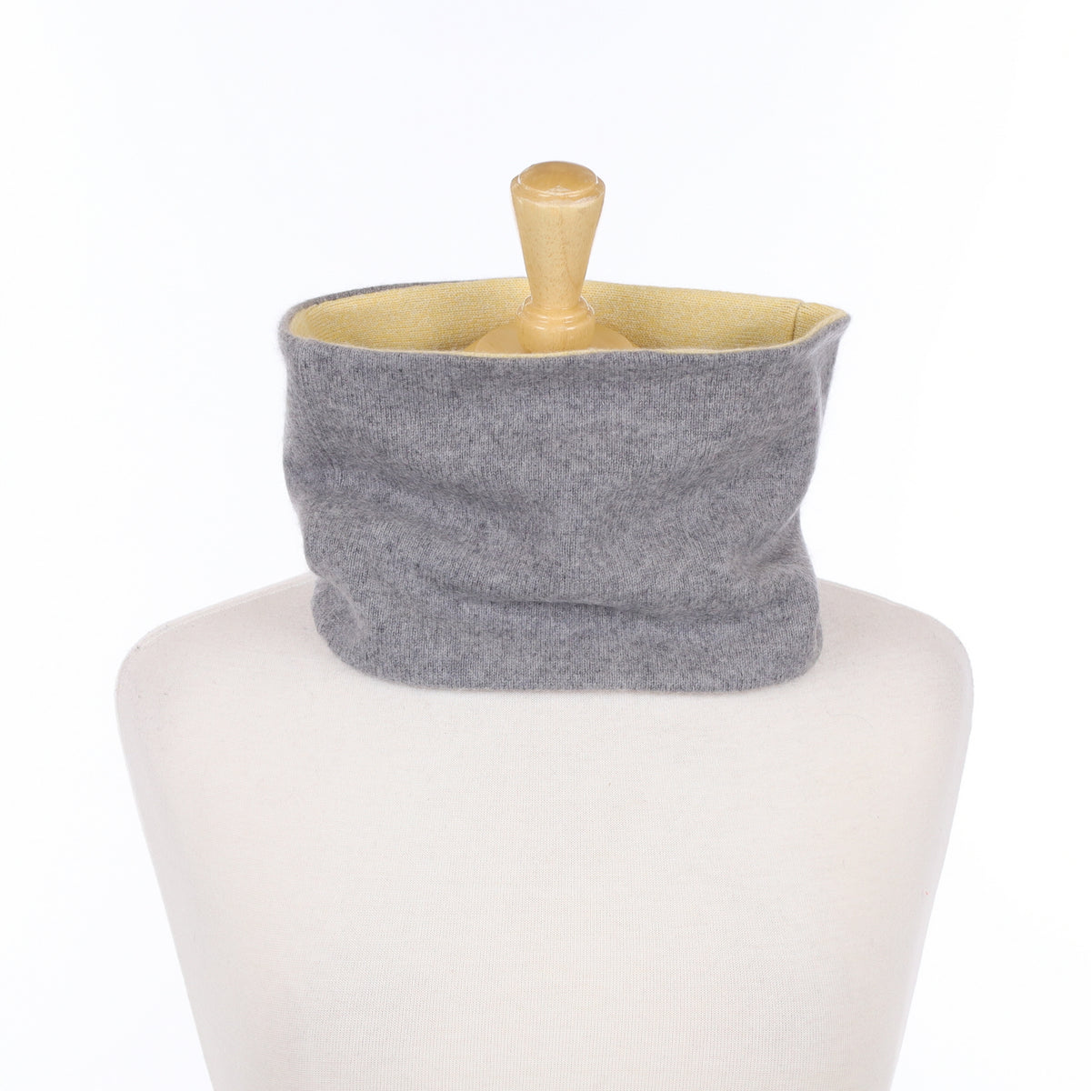 Ash Grey and Yellow Neck Warmer