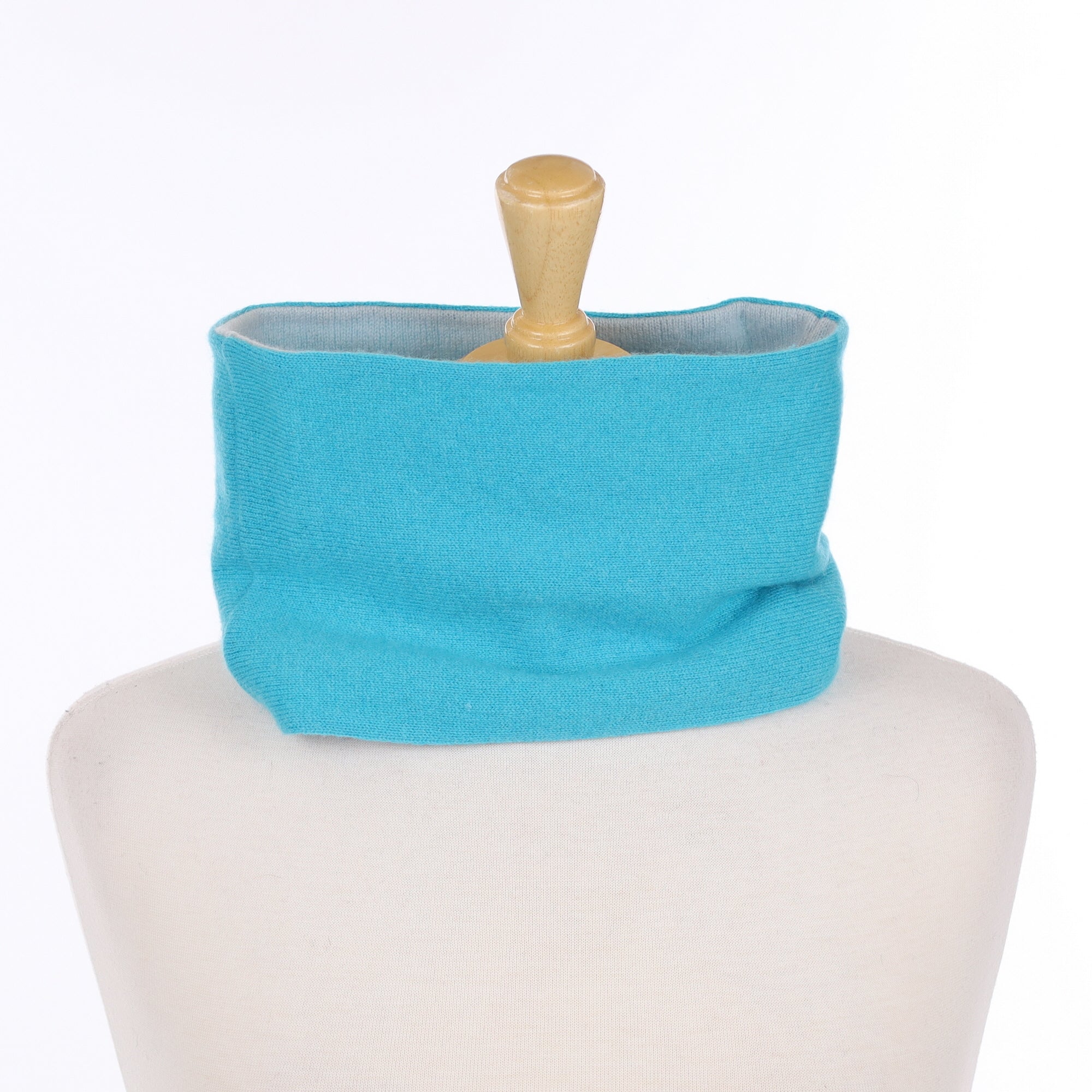 Aquamarine and Pale Blue Neck Warmer