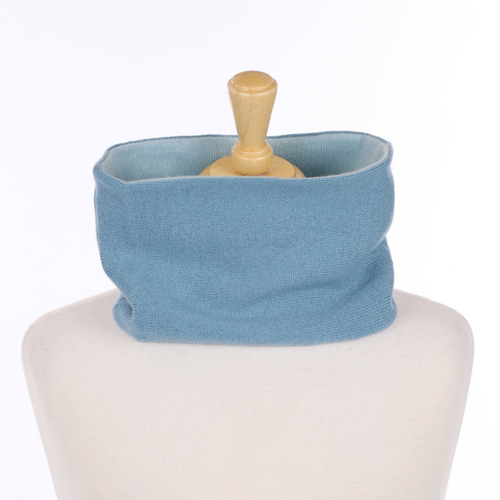 Men’s Duck Egg and Pale Blue Neck Warmer