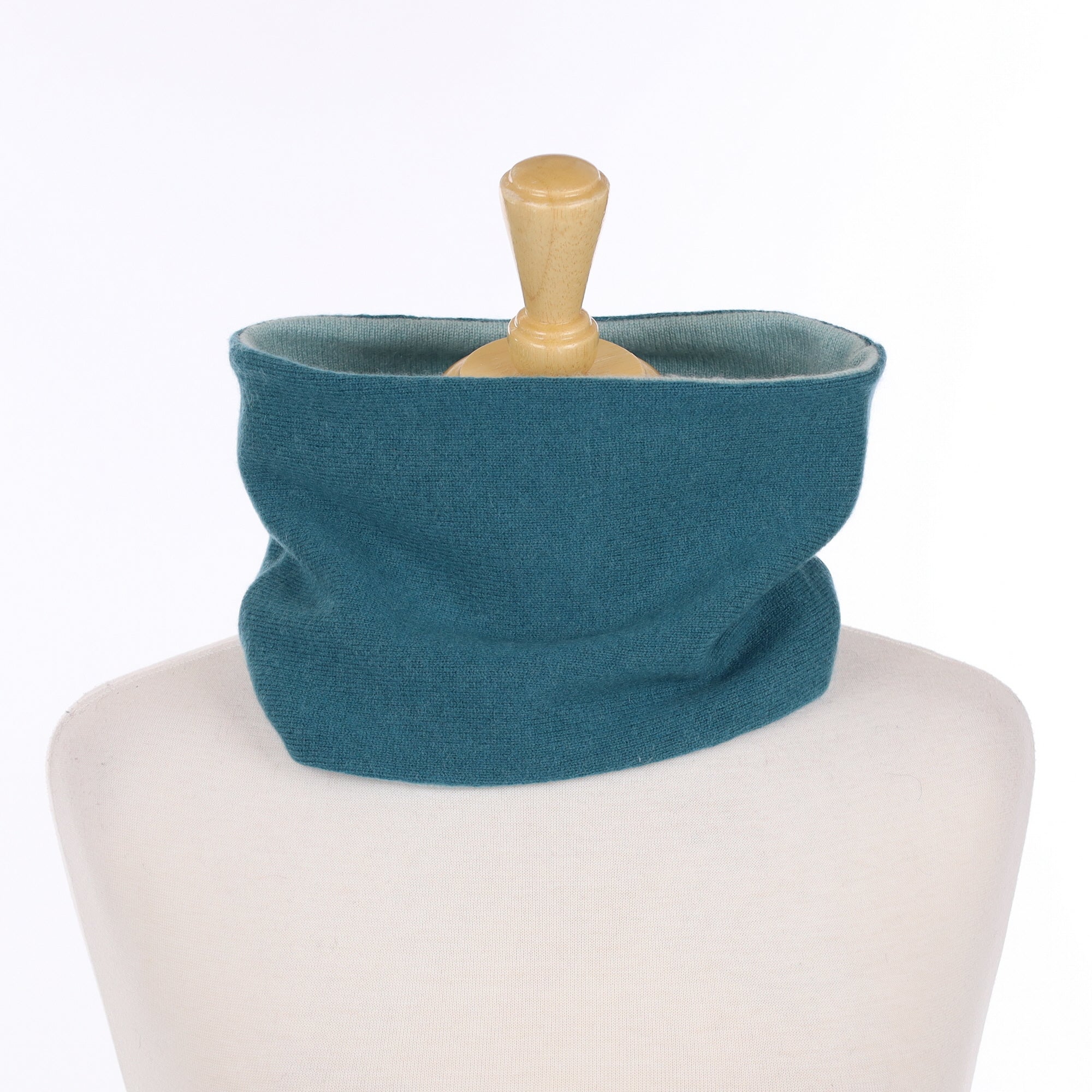 Muted Teal and Aqua Neck Warmer