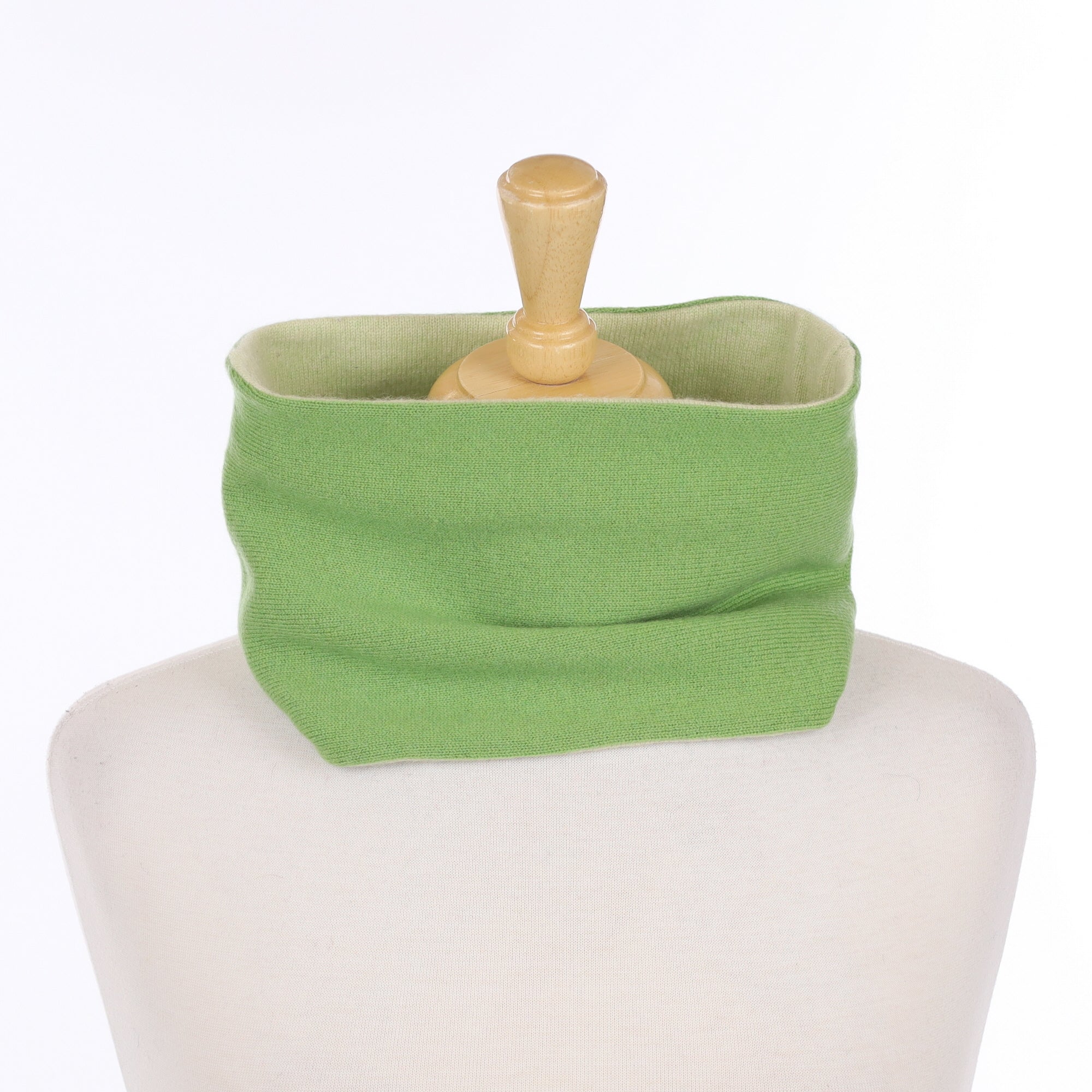 Pear and Pale Green Neck Warmer