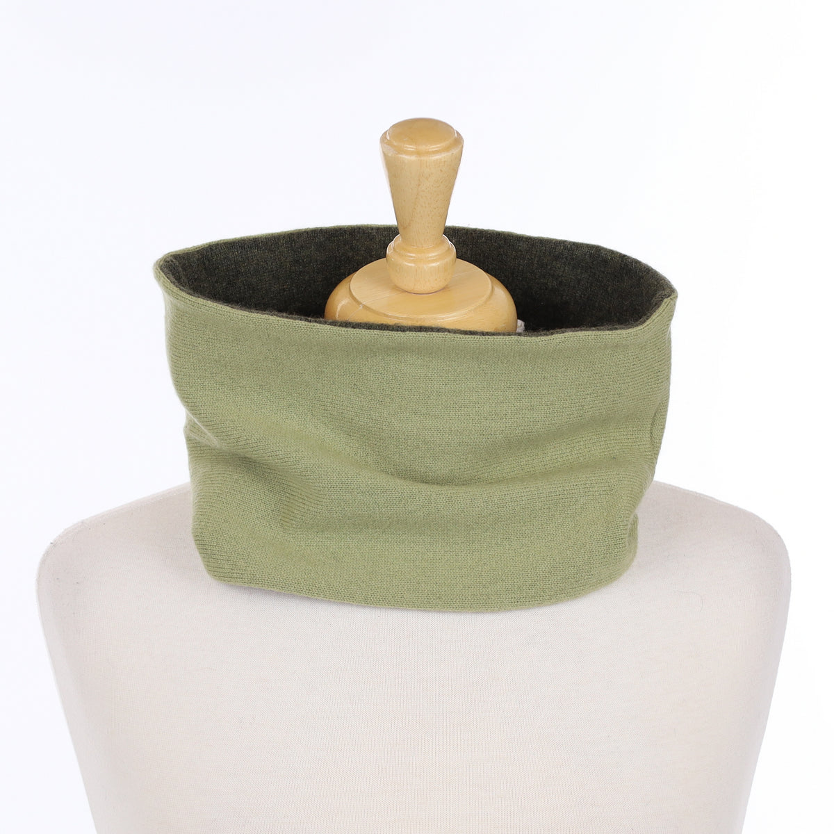Sage and Deep Khaki Green Neck Warmer