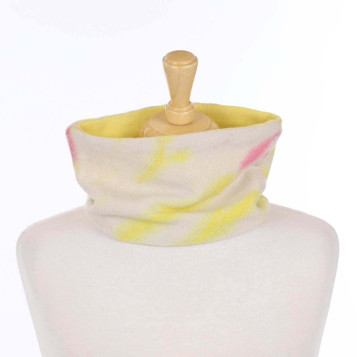 Yellow Cream and Pink Neck Warmer