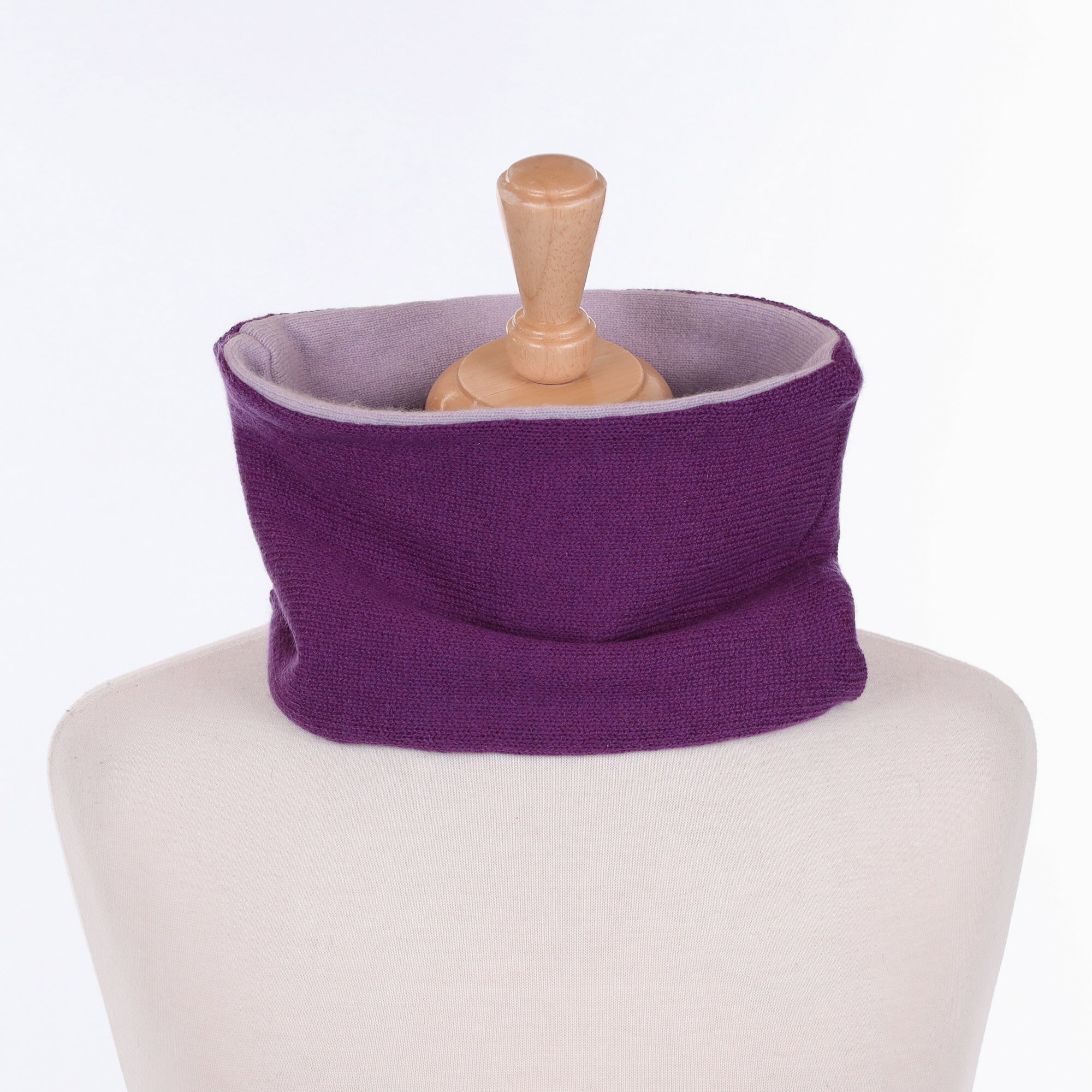 Plum Purple and Thistle Purple Neck Warmer