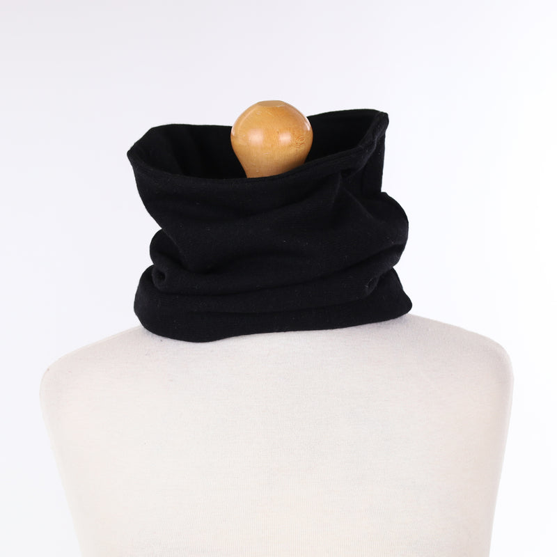 Black Luxury Double Layered Snood