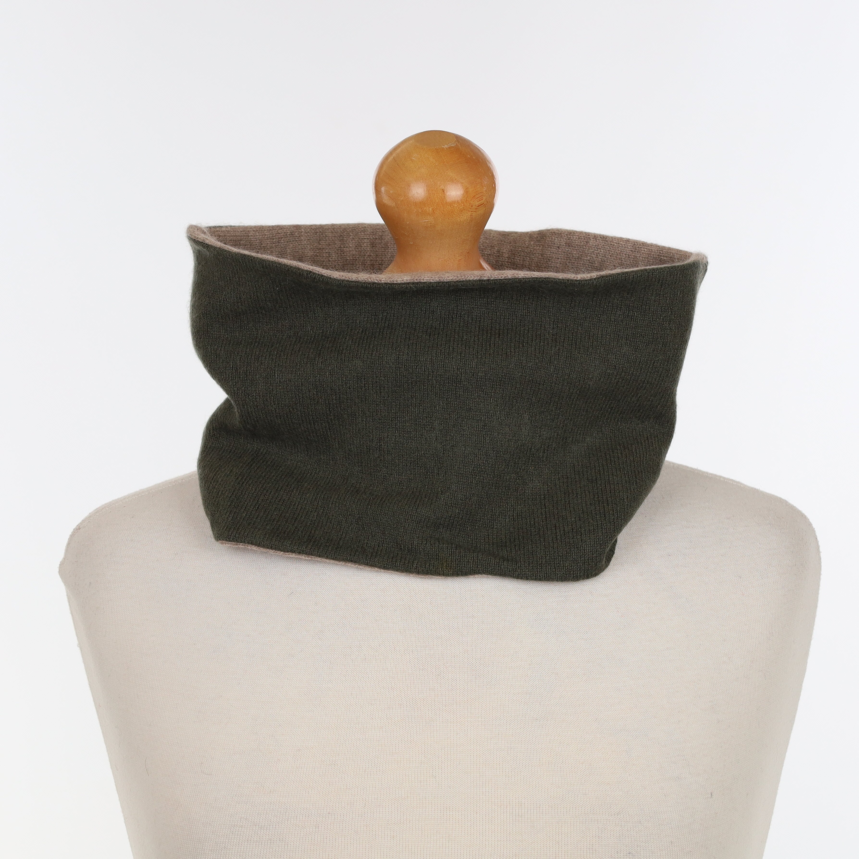 Men’s Country Green and Taupe Neck Warmer