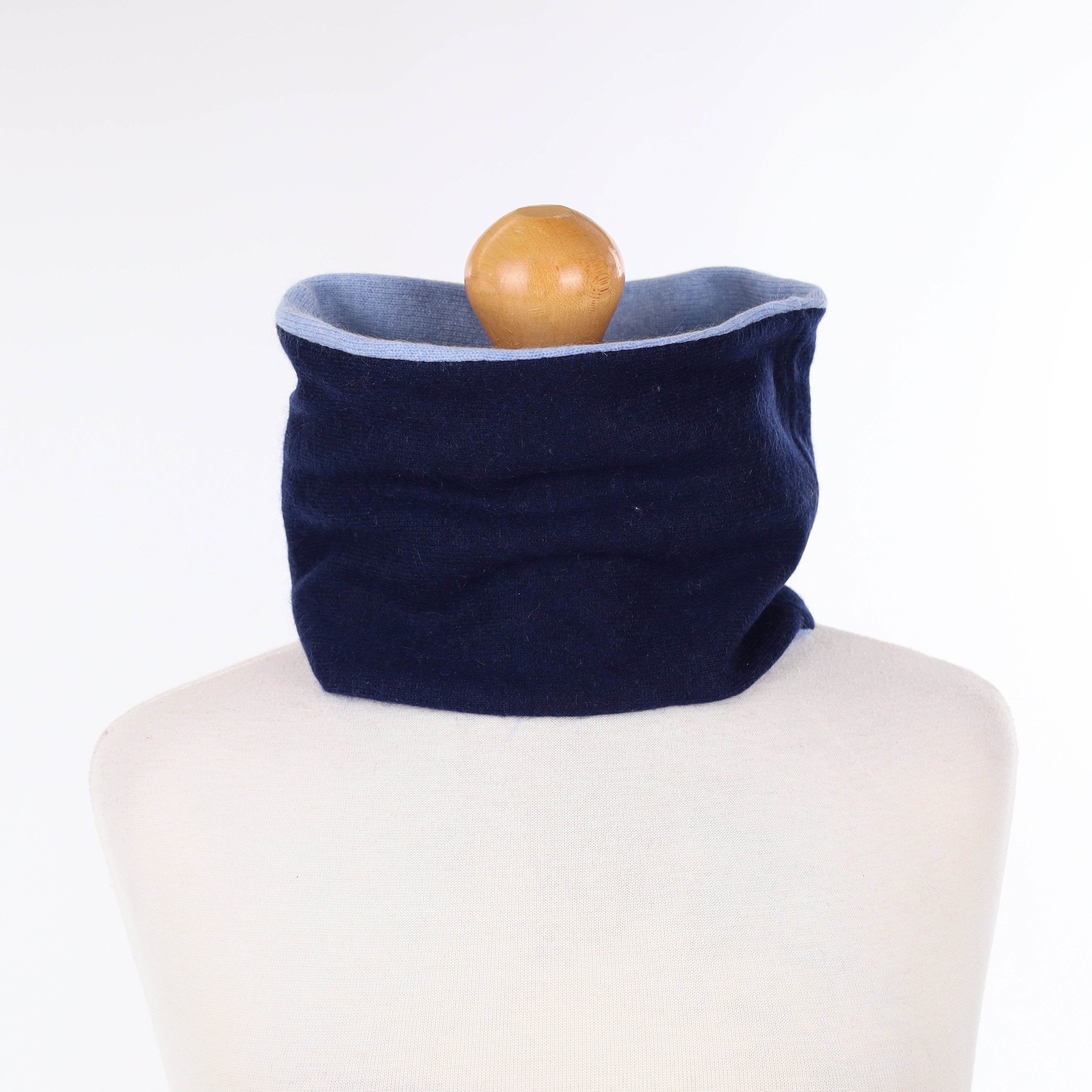 Navy and Sky Blue Neck Warmer