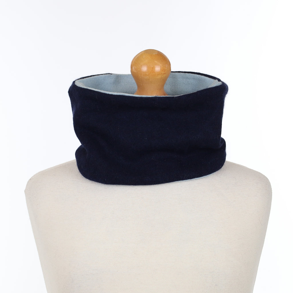 Navy and Sky Blue Neck Warmer