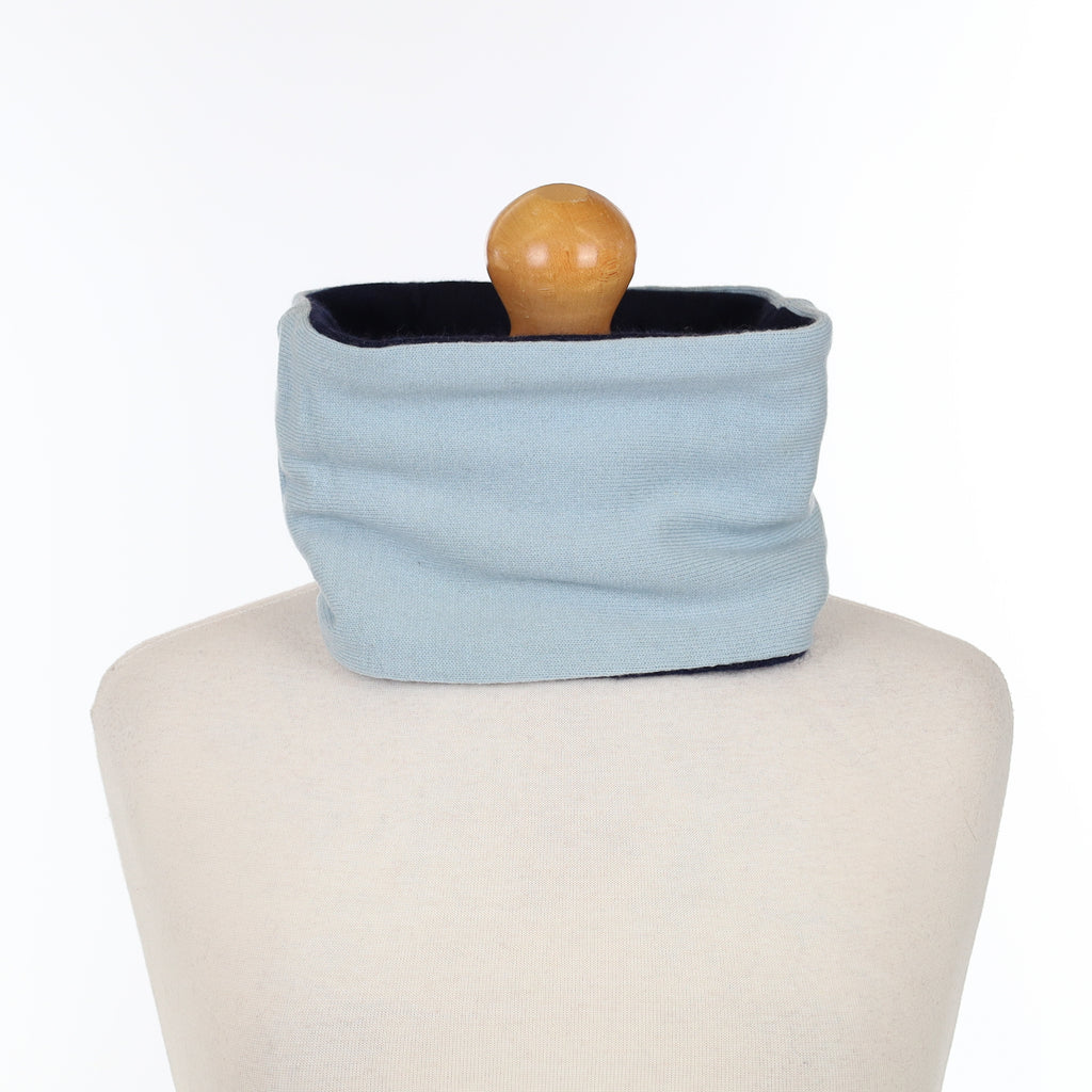 Navy and Sky Blue Neck Warmer