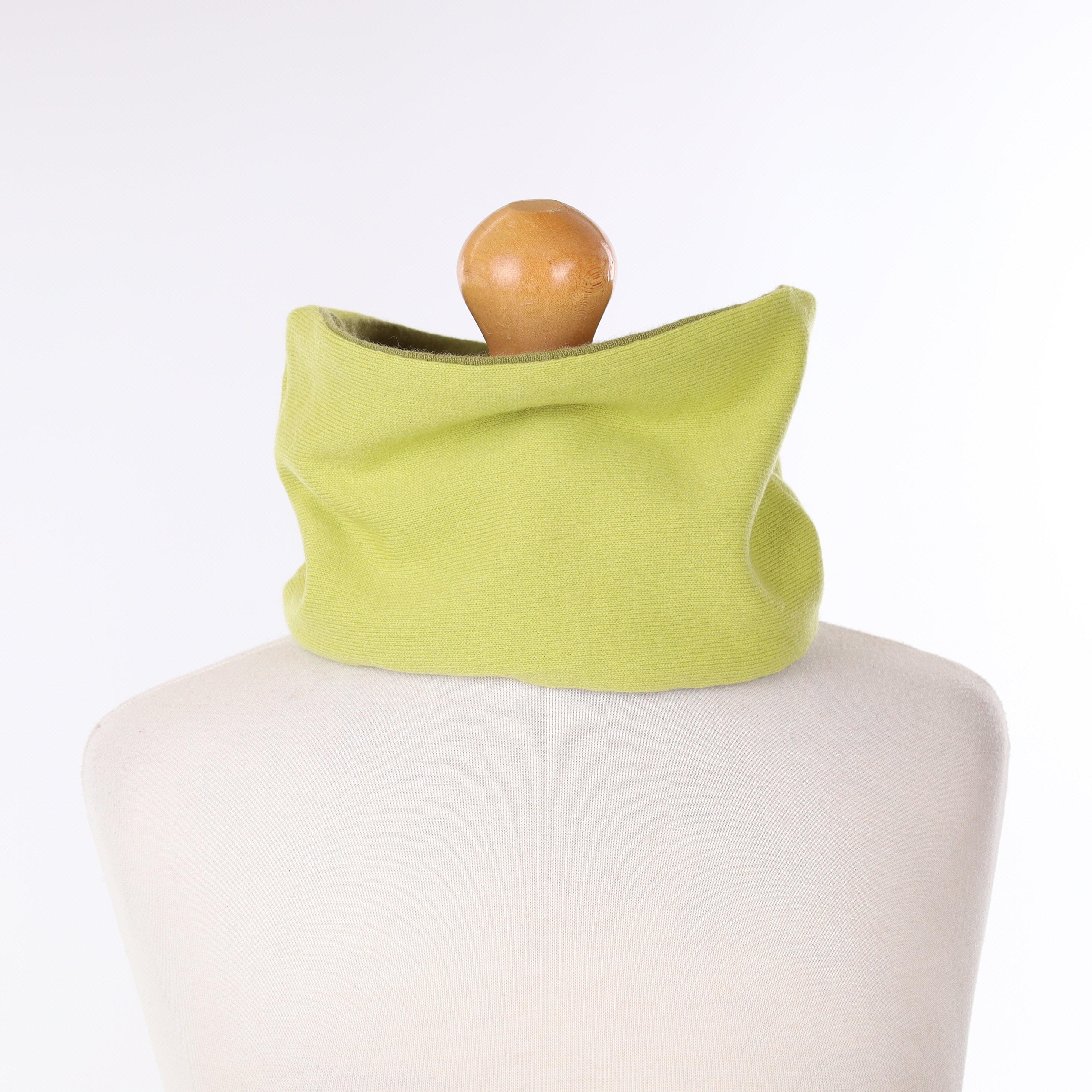 Lime and Crocodile Green Neck Warmer