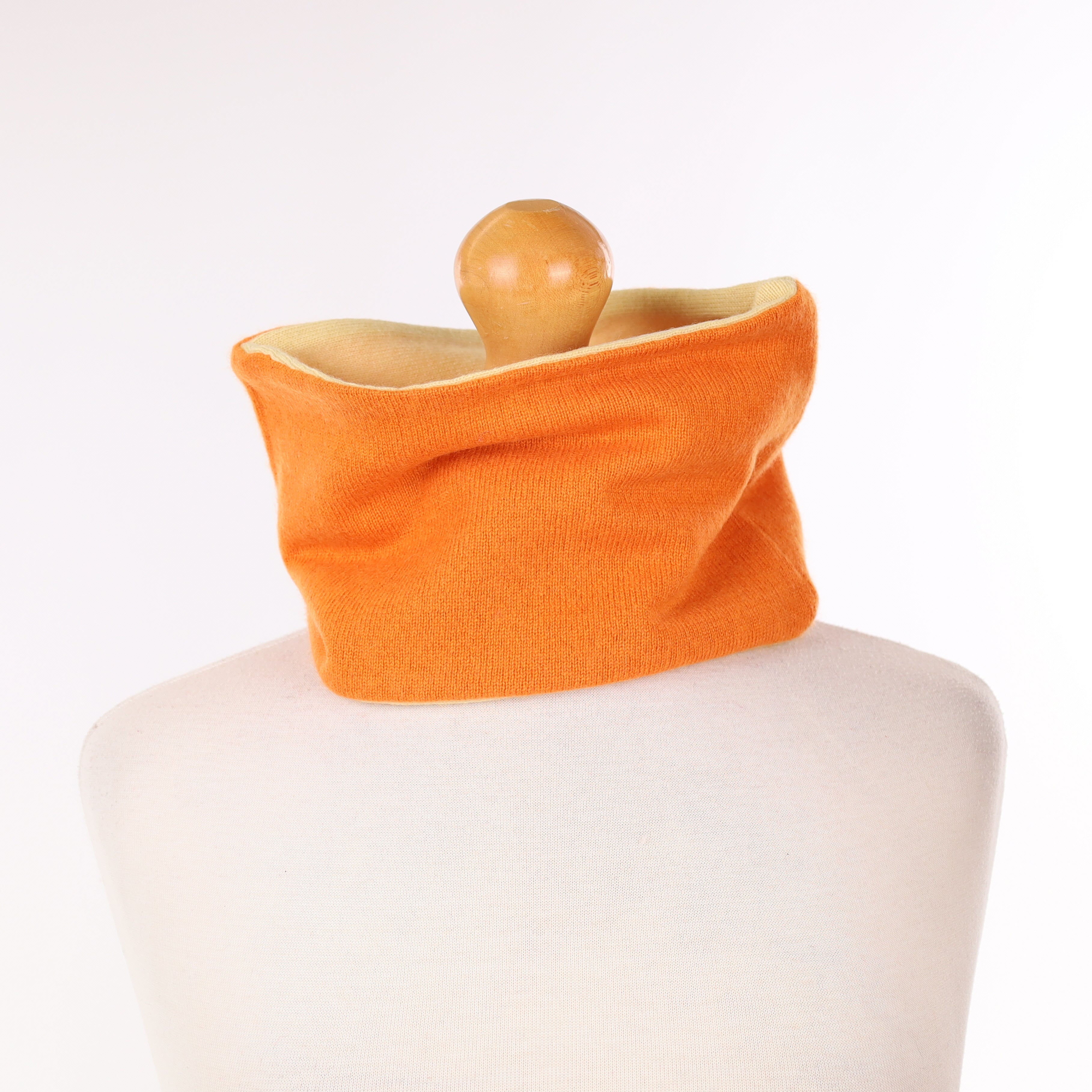 Orange and Light Yellow Neck Warmer