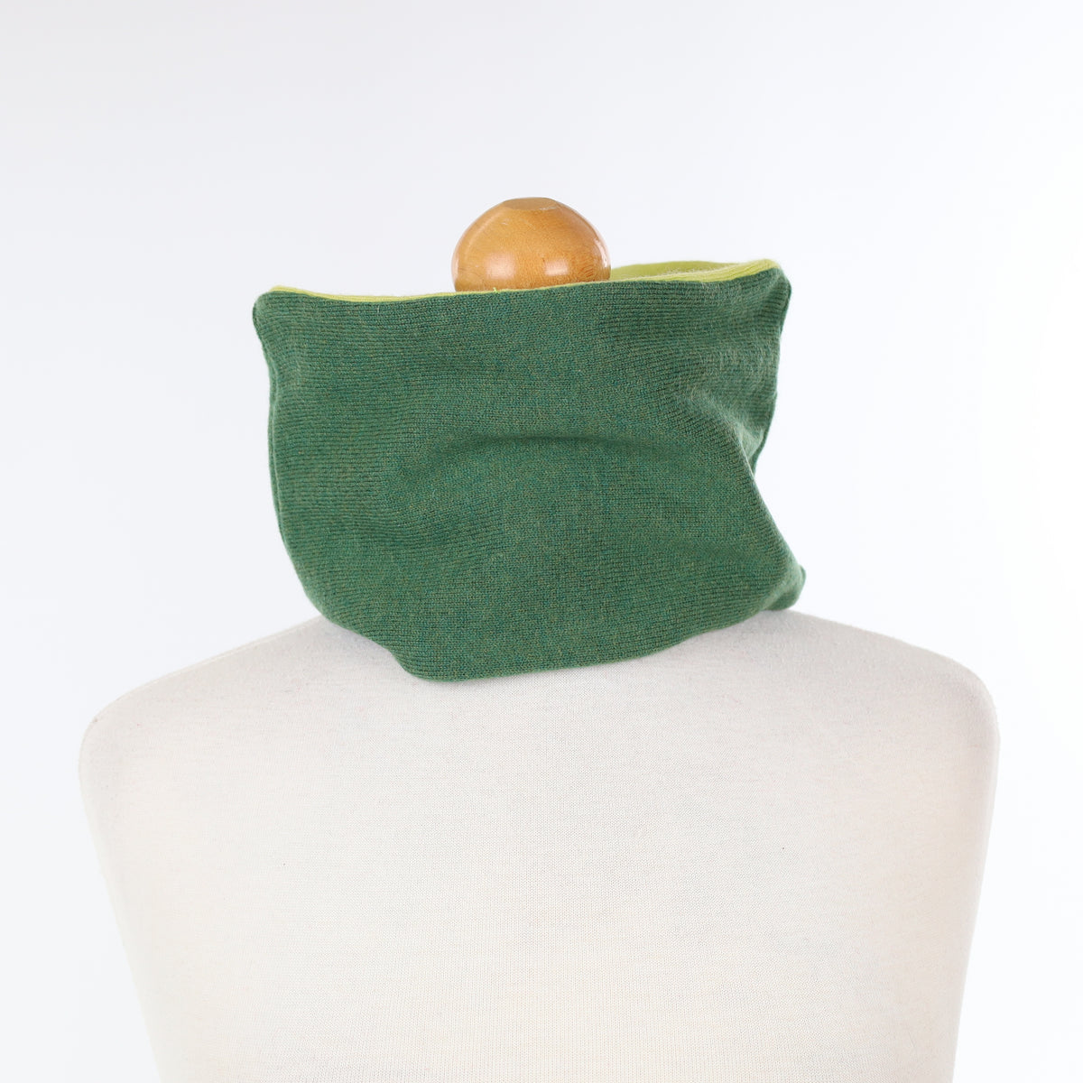 Fern and Light Green Neck Warmer