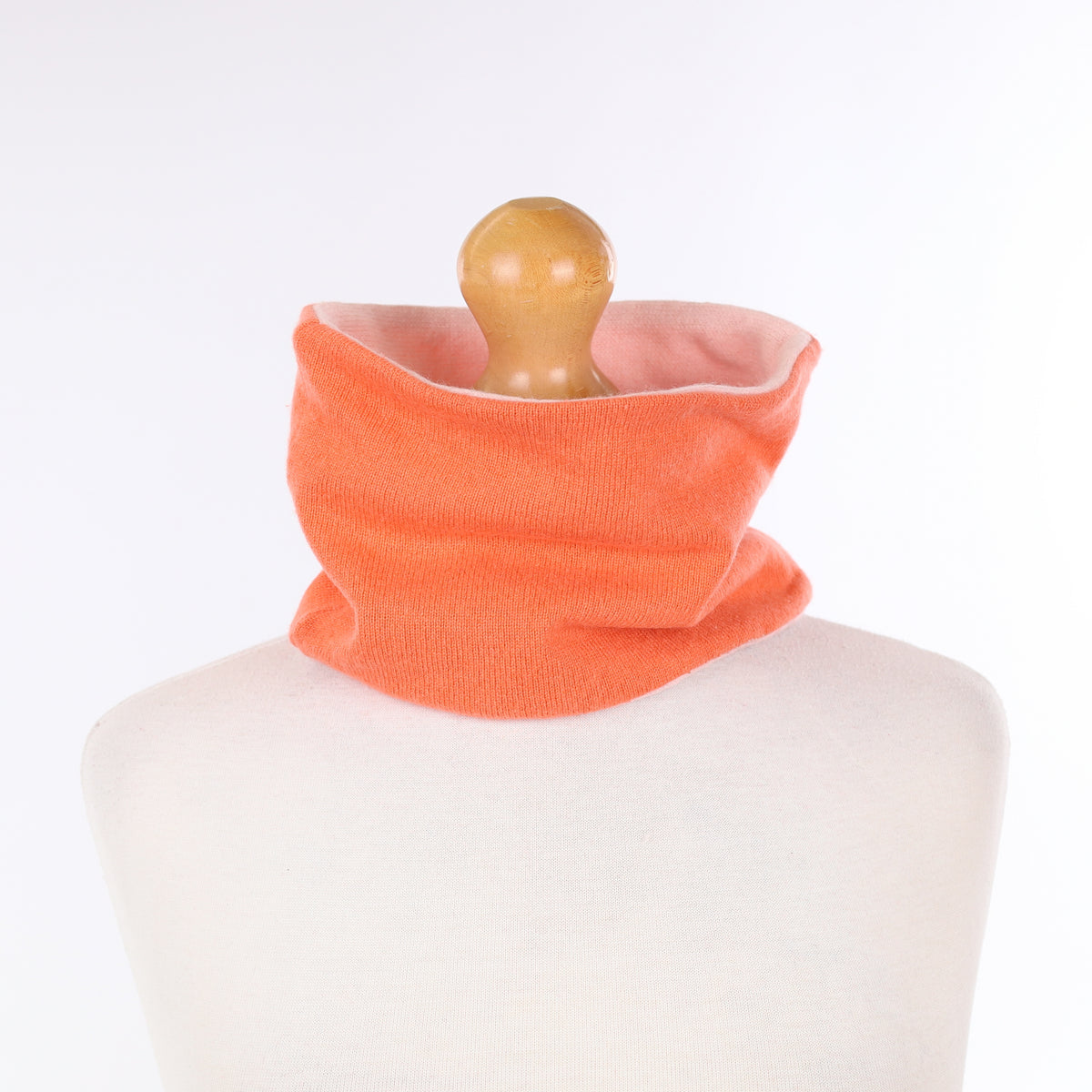 Coral and Light Pink Neck Warmer