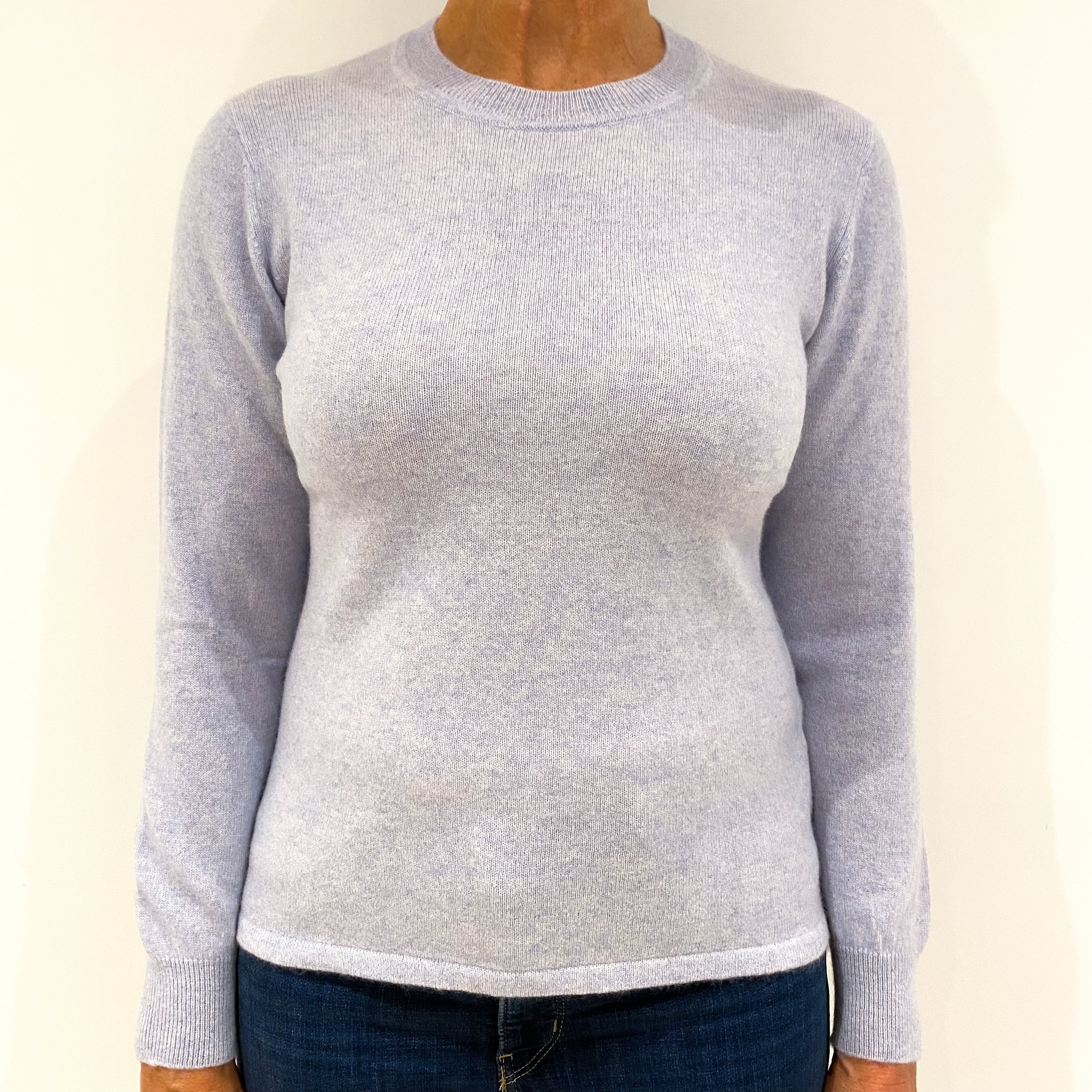 Baby Blue Cashmere Crew Neck Jumper Medium