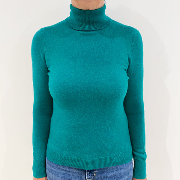 Shamrock Cashmere Polo Neck Jumper Medium