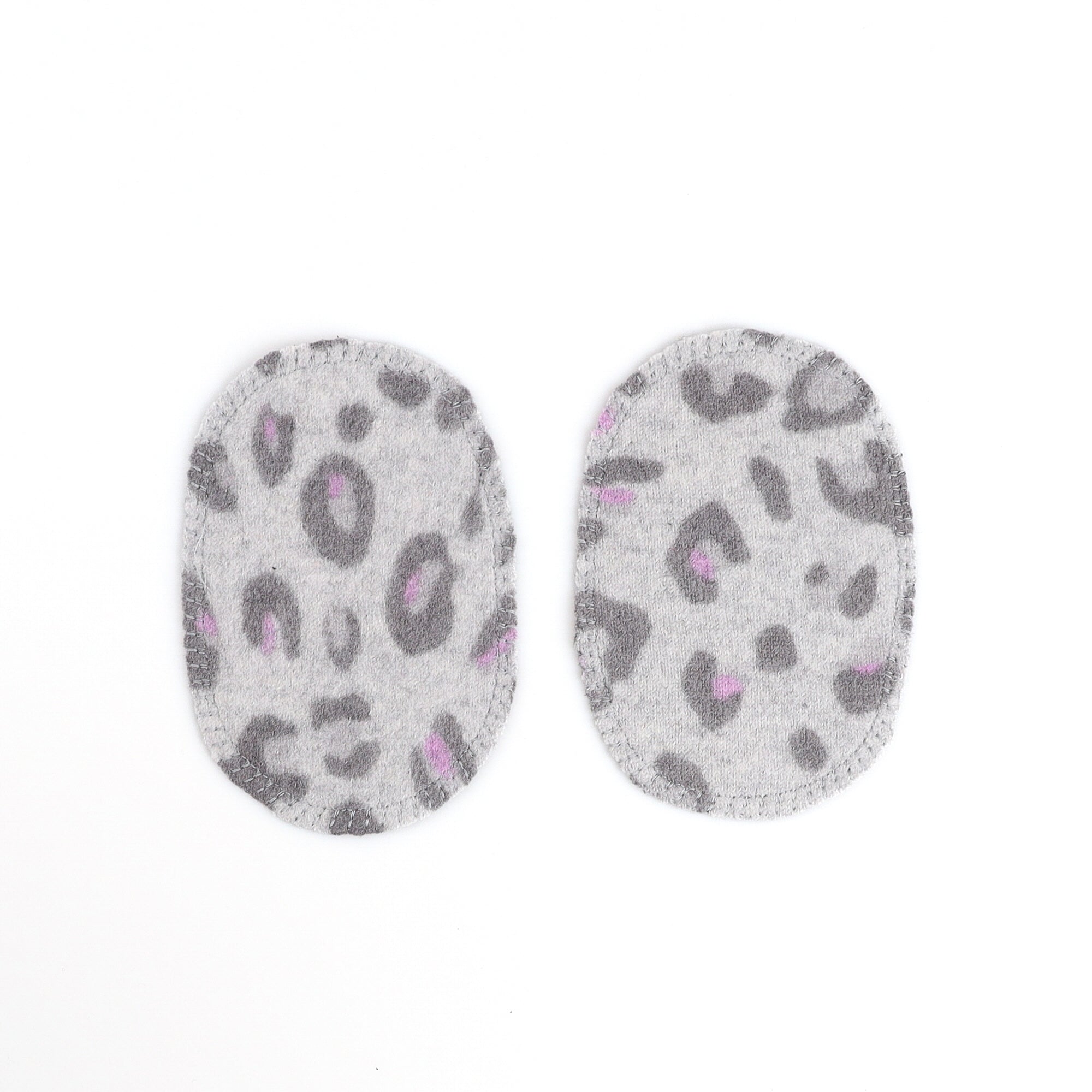 Small Grey Animal Print Elbow Patches