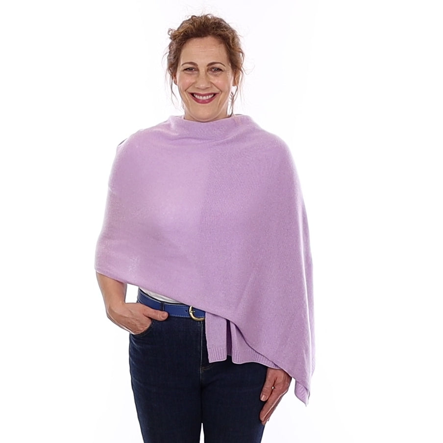 Brand New Pale Lavender Recycled Cashmere Wrap