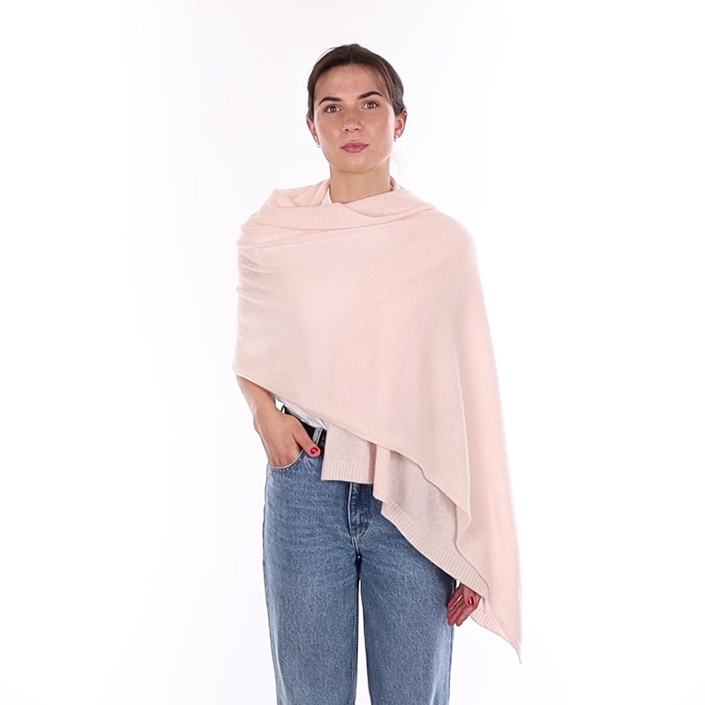 Brand New Ice Pink Recycled Cashmere Wrap