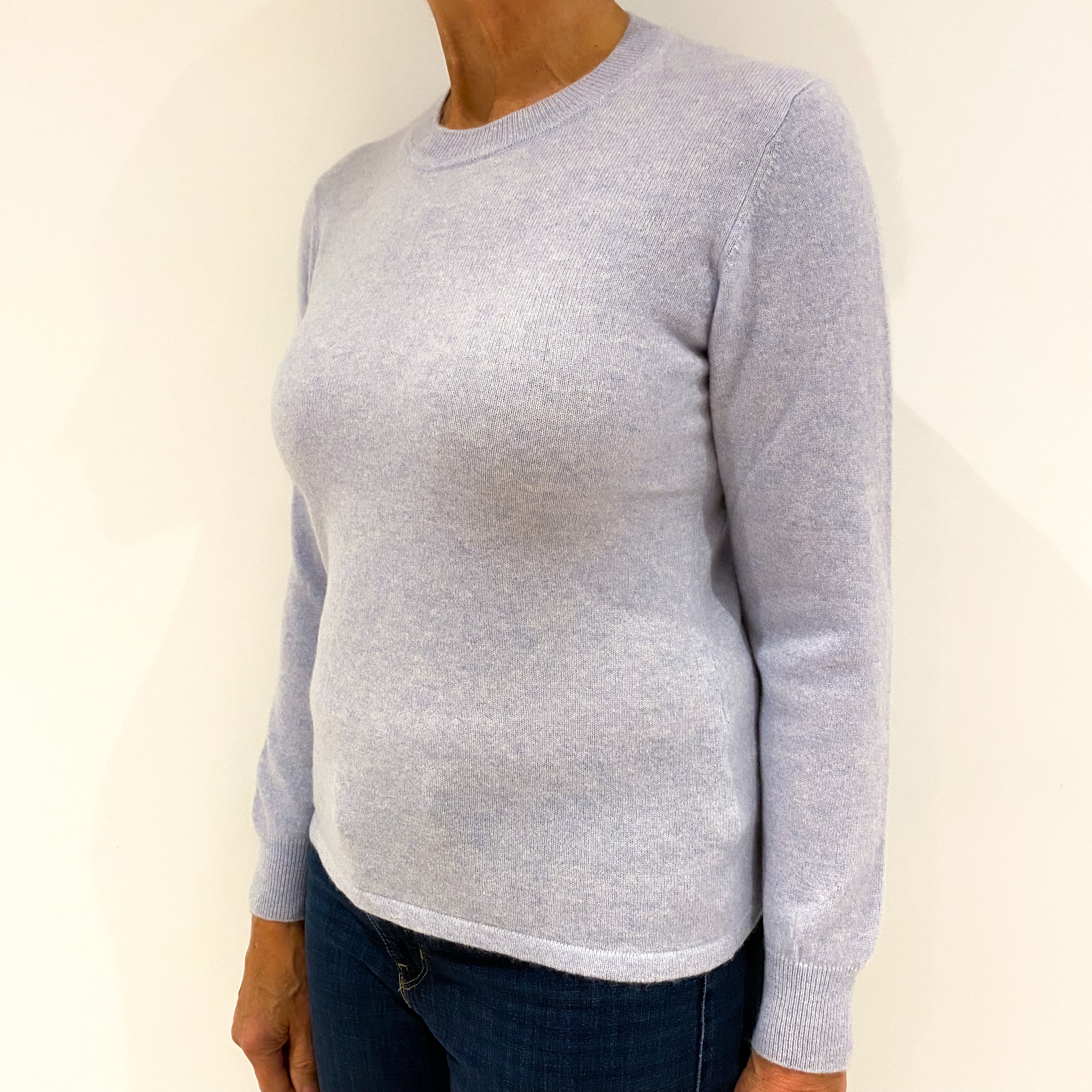 Baby Blue Cashmere Crew Neck Jumper Medium