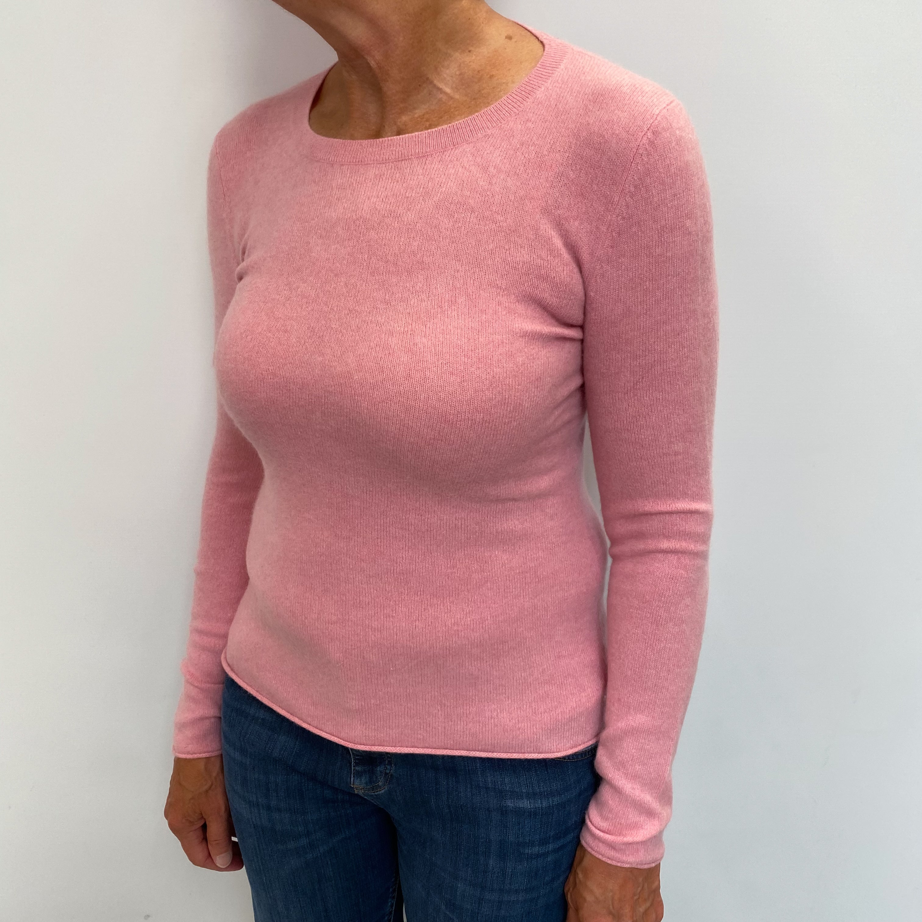 Sugar Mouse Pink Cashmere Crew Neck Jumper Medium