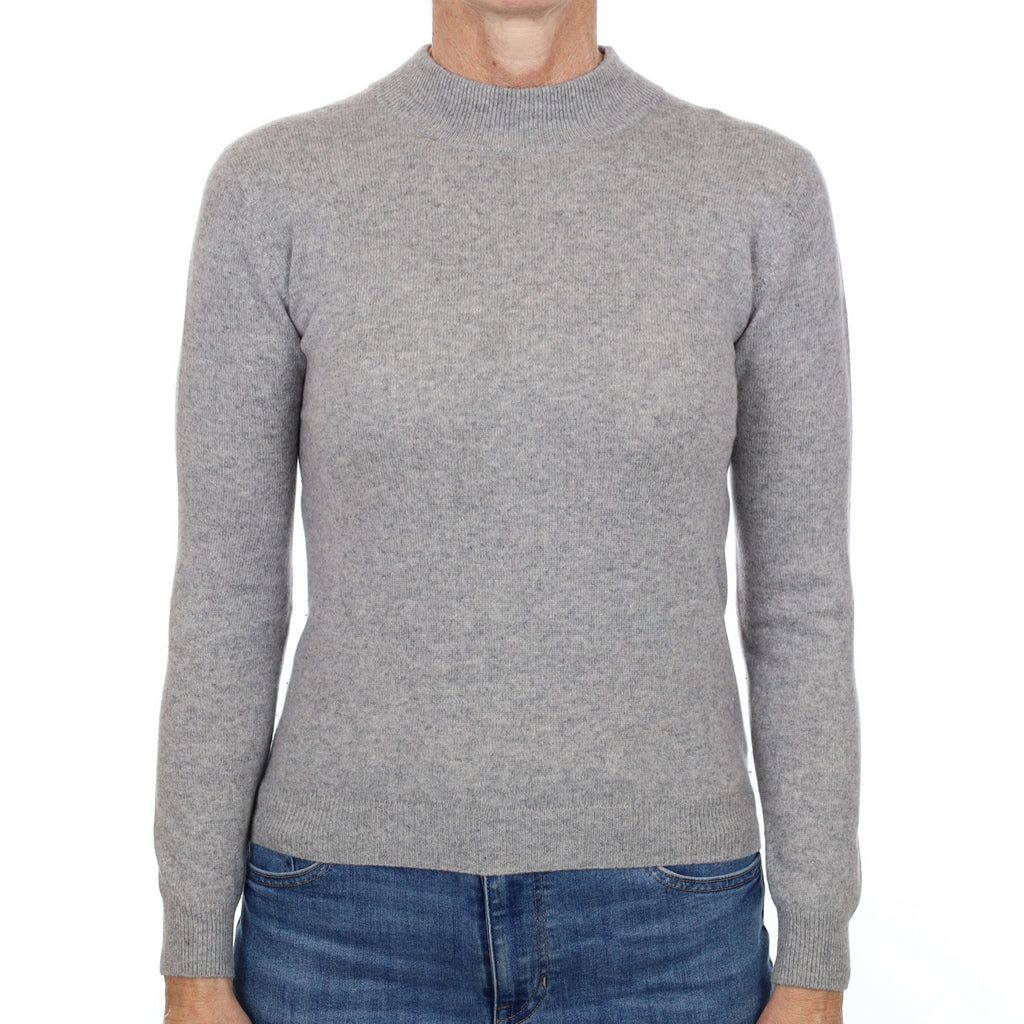 Smoke Grey Cashmere Turtle Neck Jumper Small