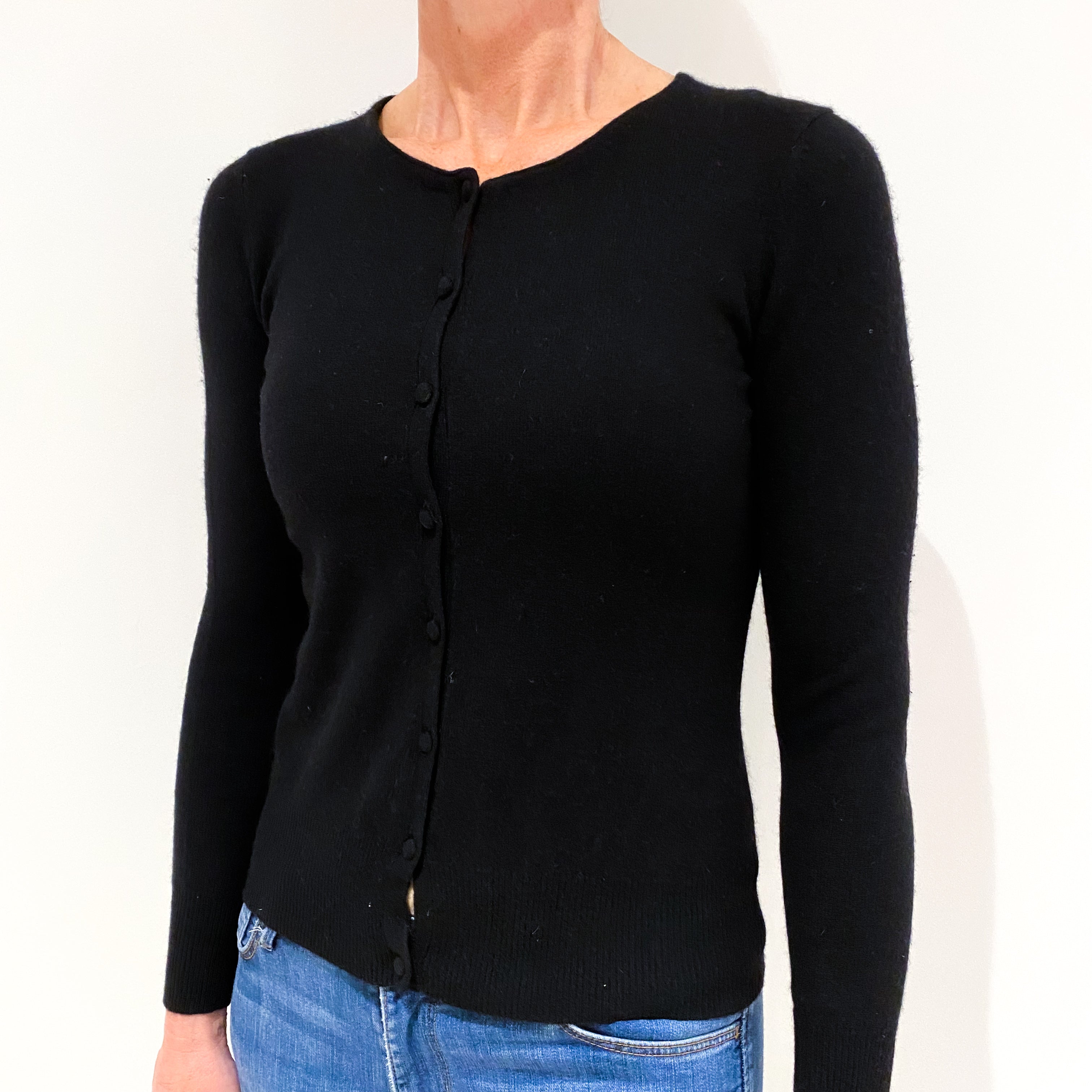 Black Cashmere Cardigan Small