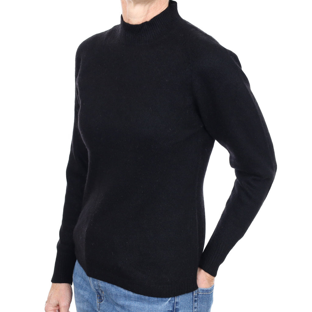Black Cashmere Turtle Neck Jumper Small