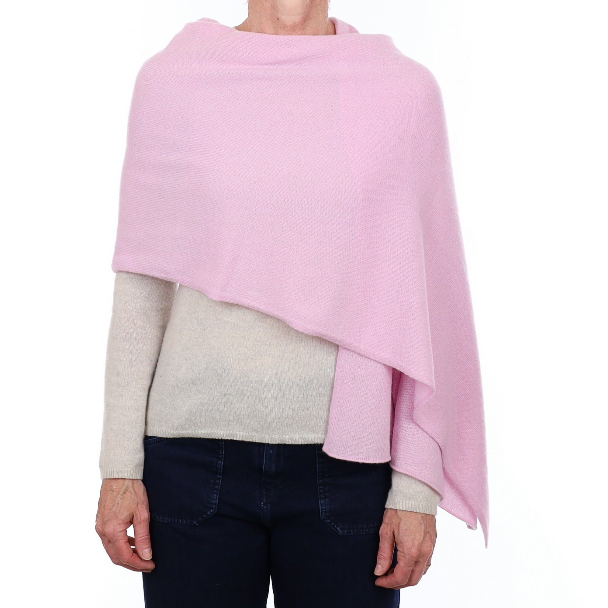 Brand New Scottish Mauve Pink Gauzy Cashmere Wrap