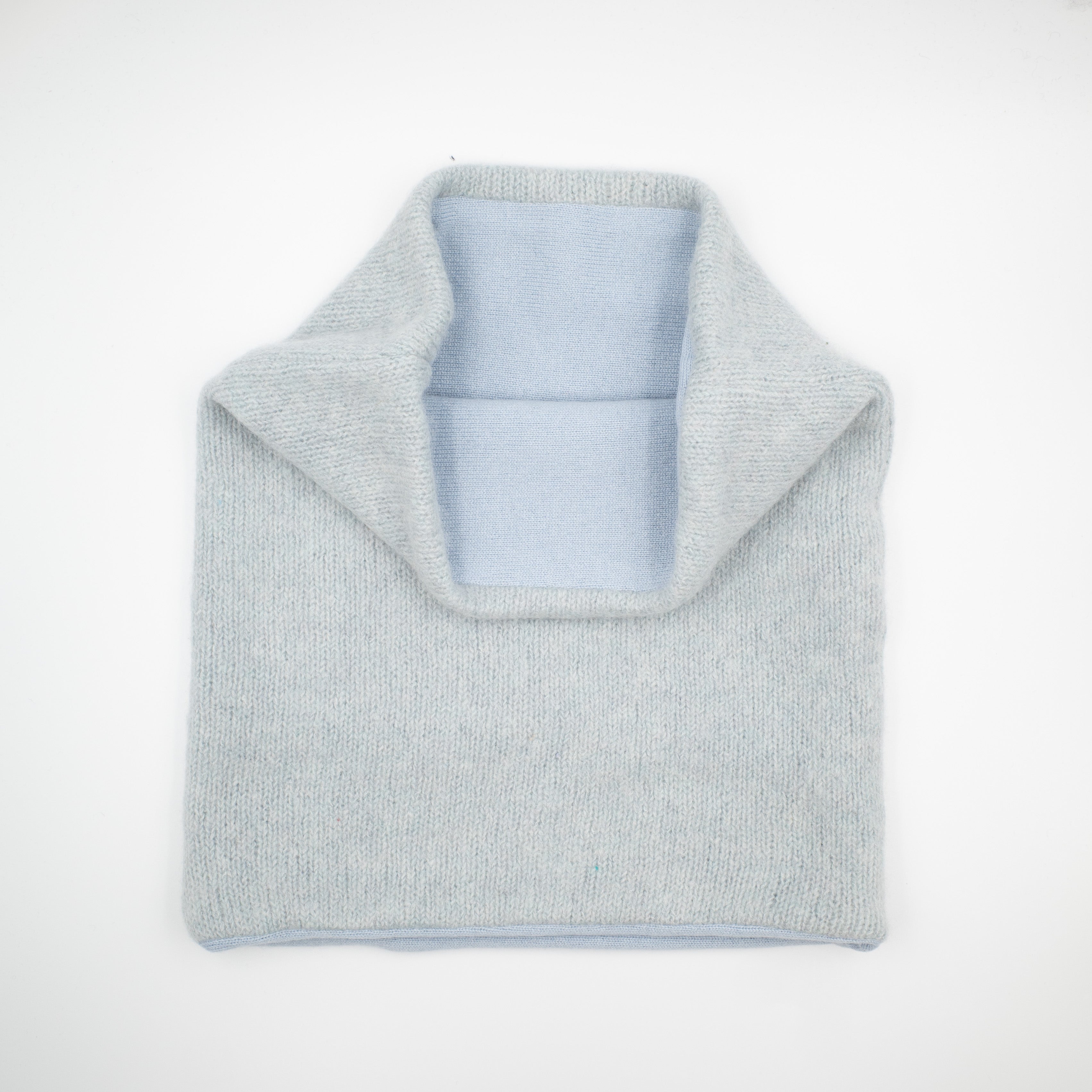 Duck Egg and Pale Blue Luxury Double Layered Snood