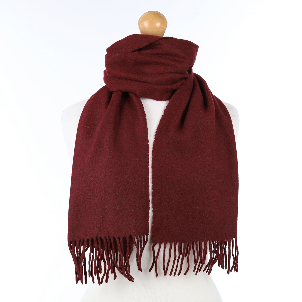 Port Red Cashmere Woven Scarf
