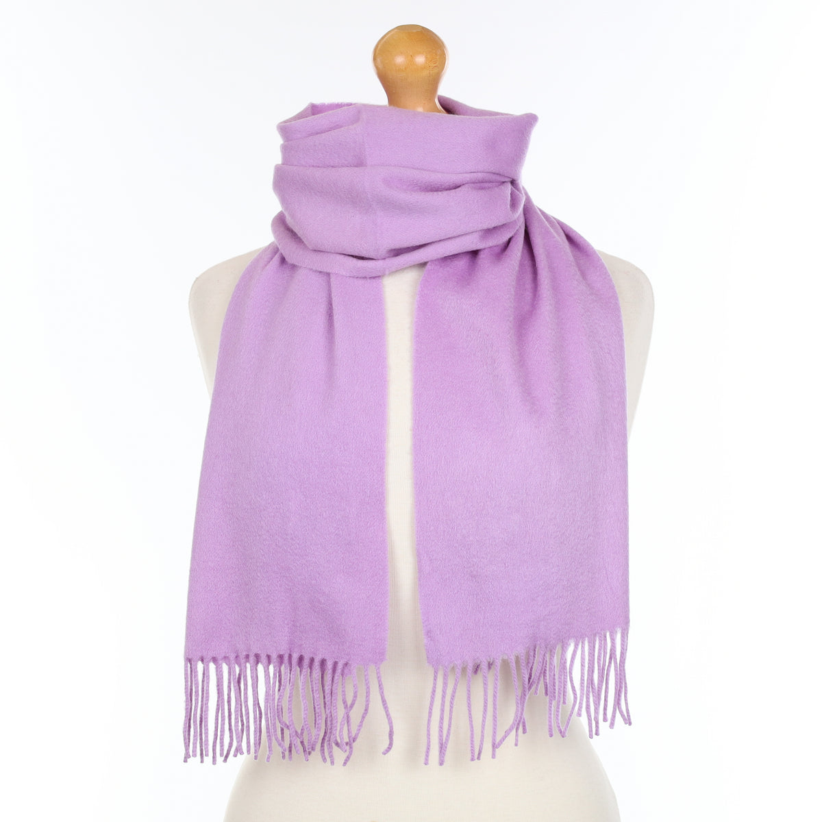 Wisteria Purple Cashmere Woven Scarf