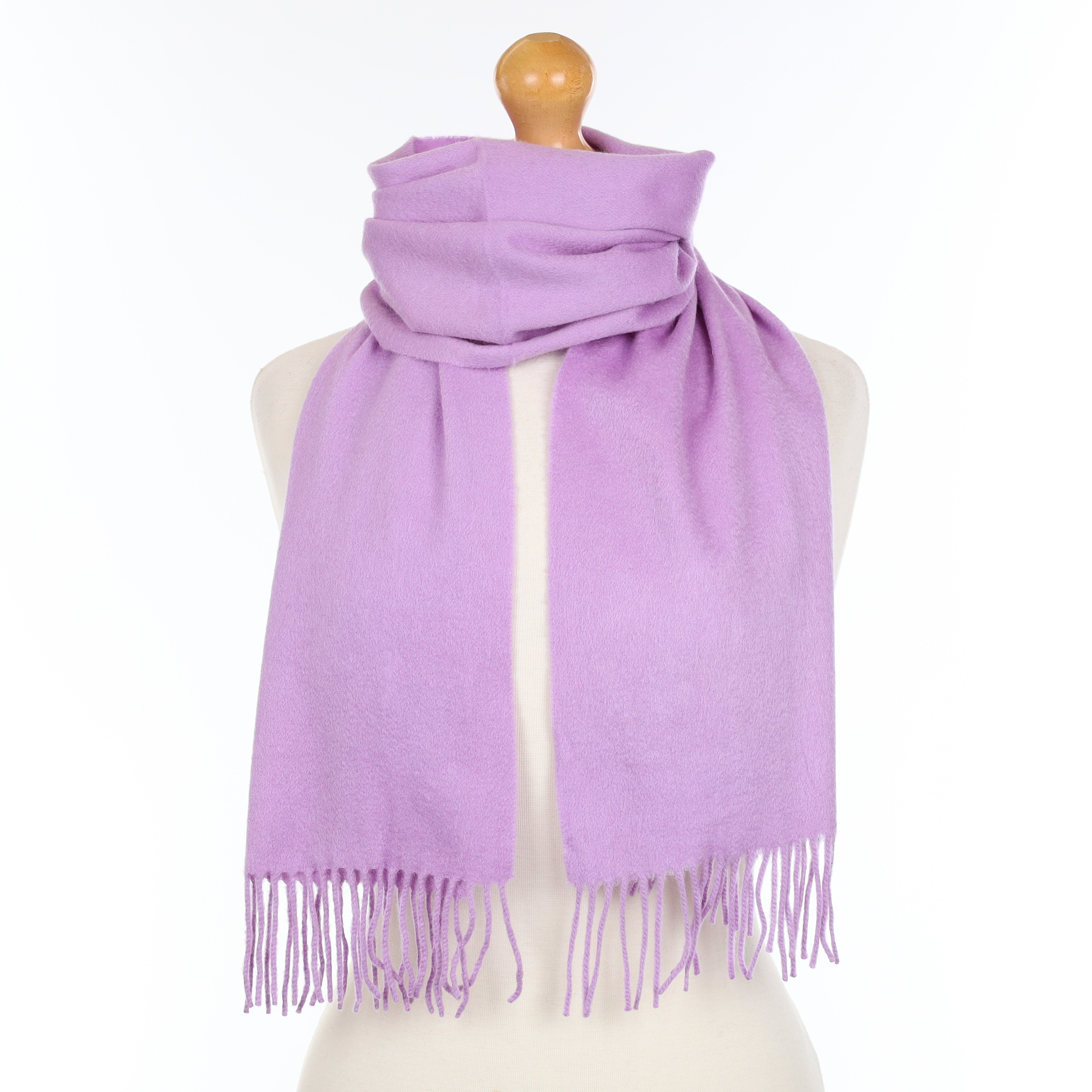 Wisteria Purple Cashmere Woven Scarf