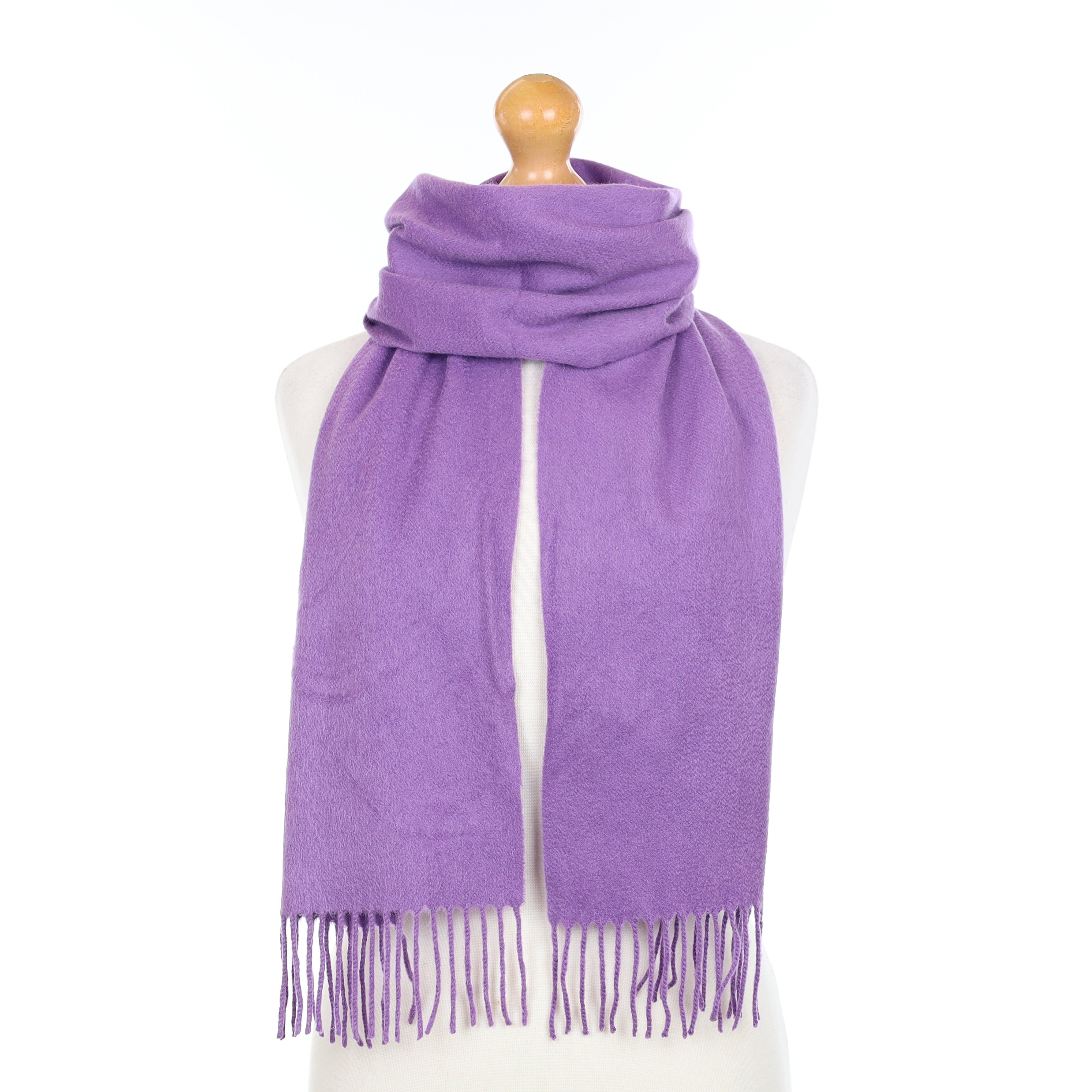 Iris Purple Cashmere Woven Scarf