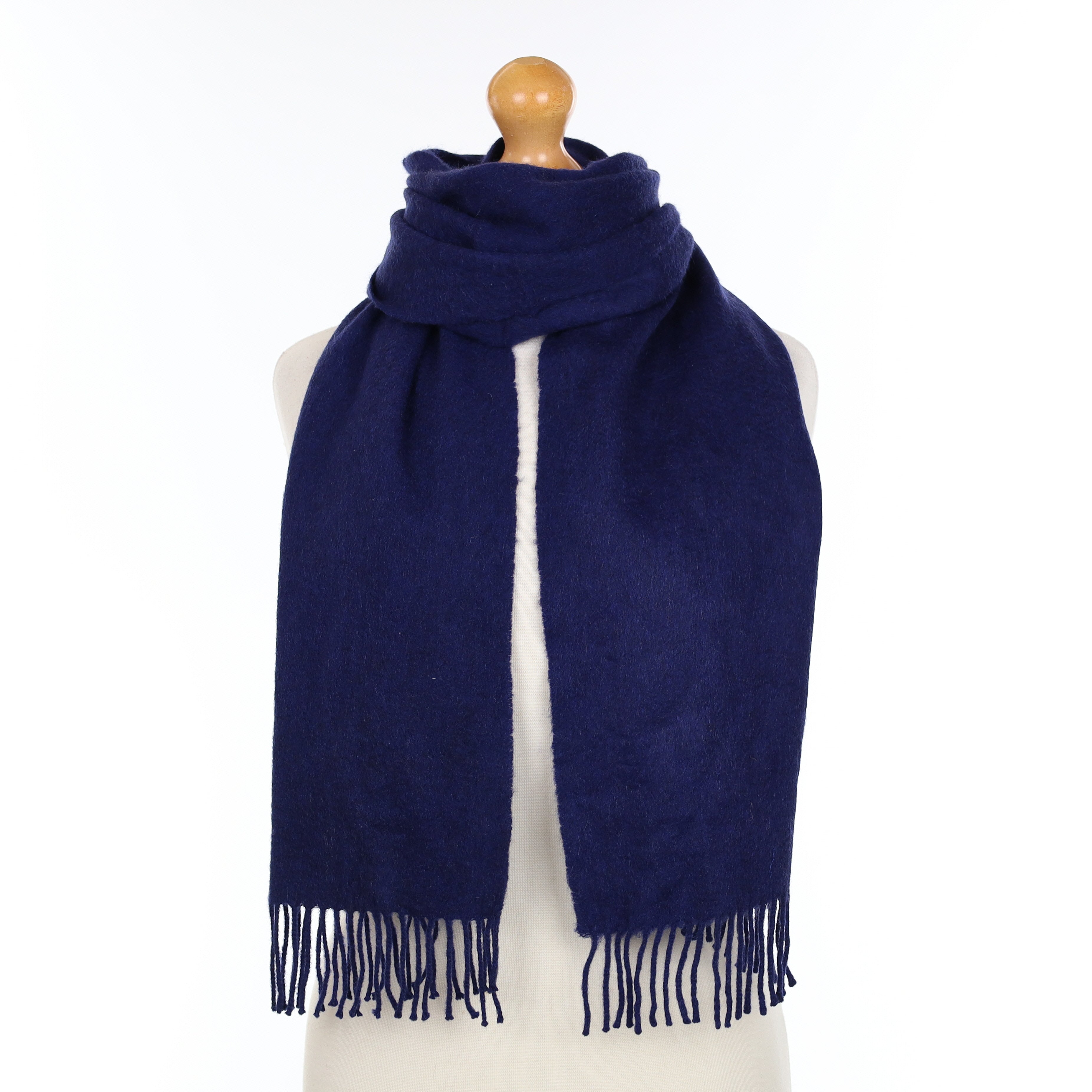Midnight Blue Cashmere Woven Scarf