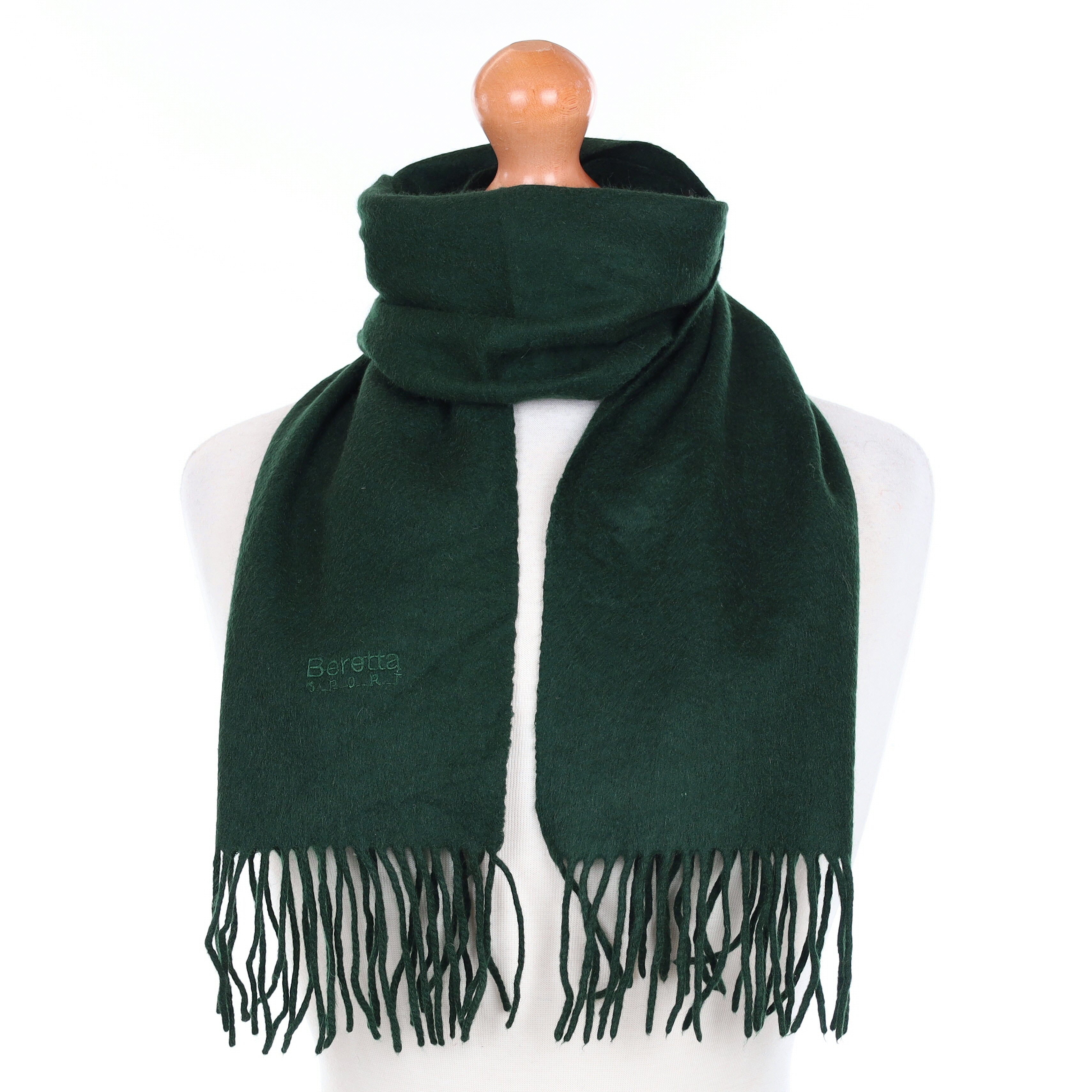 Beretta Sport Forest Green Cashmere Woven Scarf