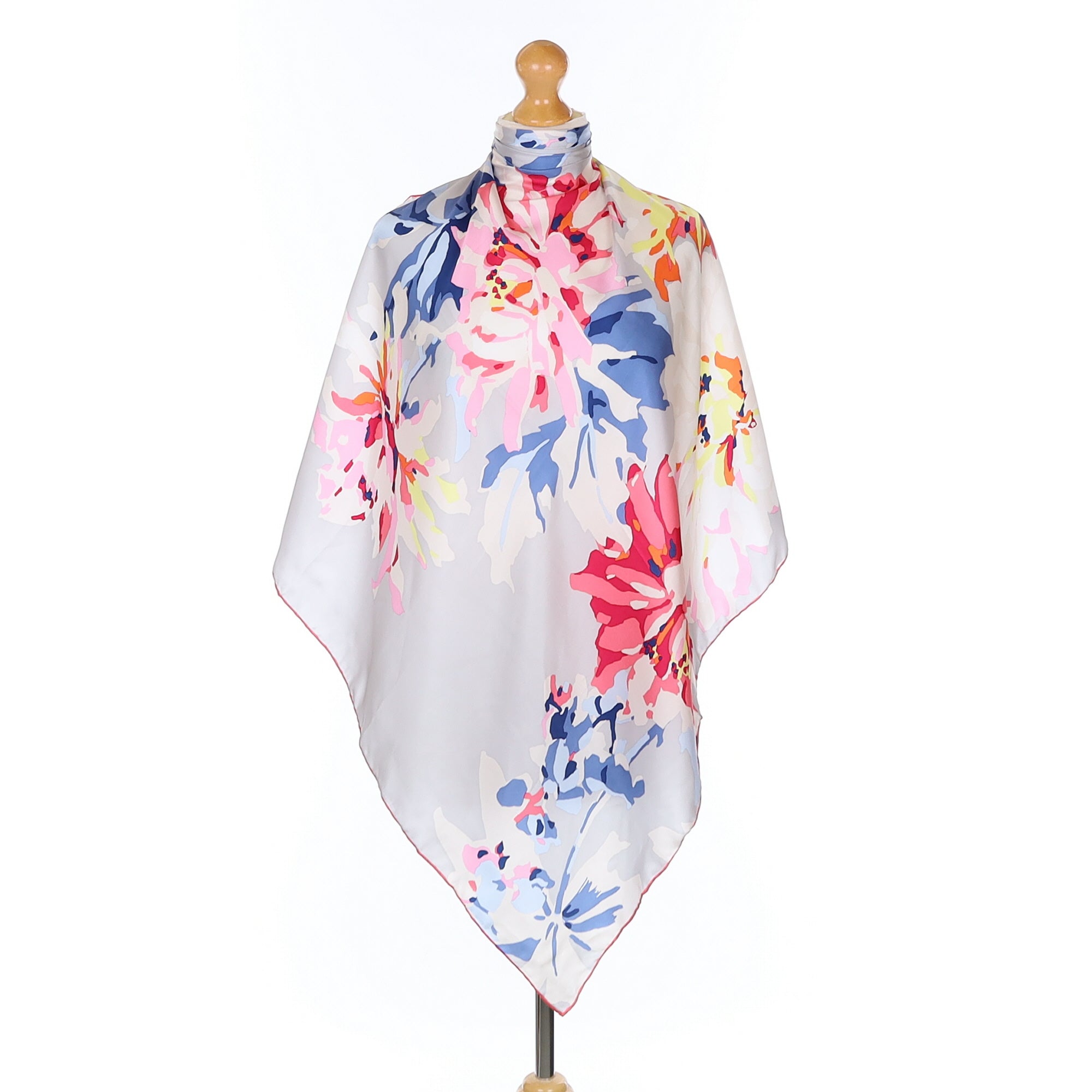 Joules Floral Silk Scarf