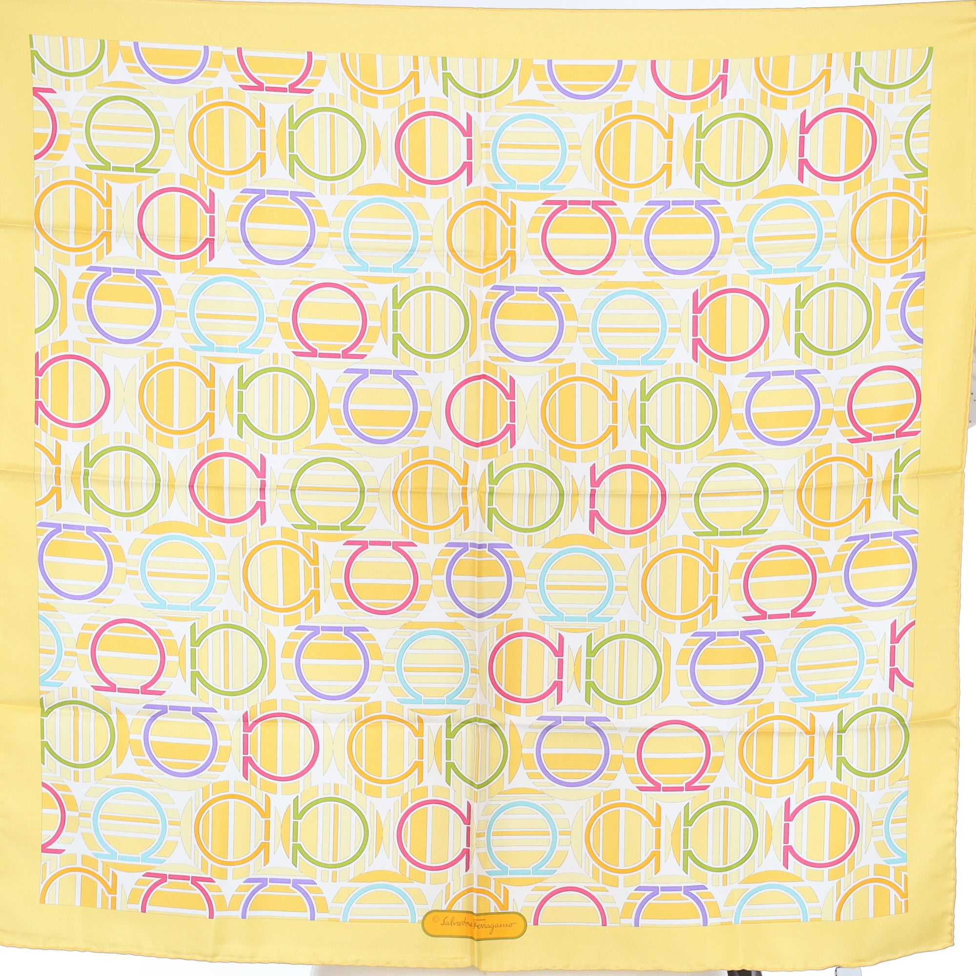 Brand New Salvatore Ferragamo Silk Scarf