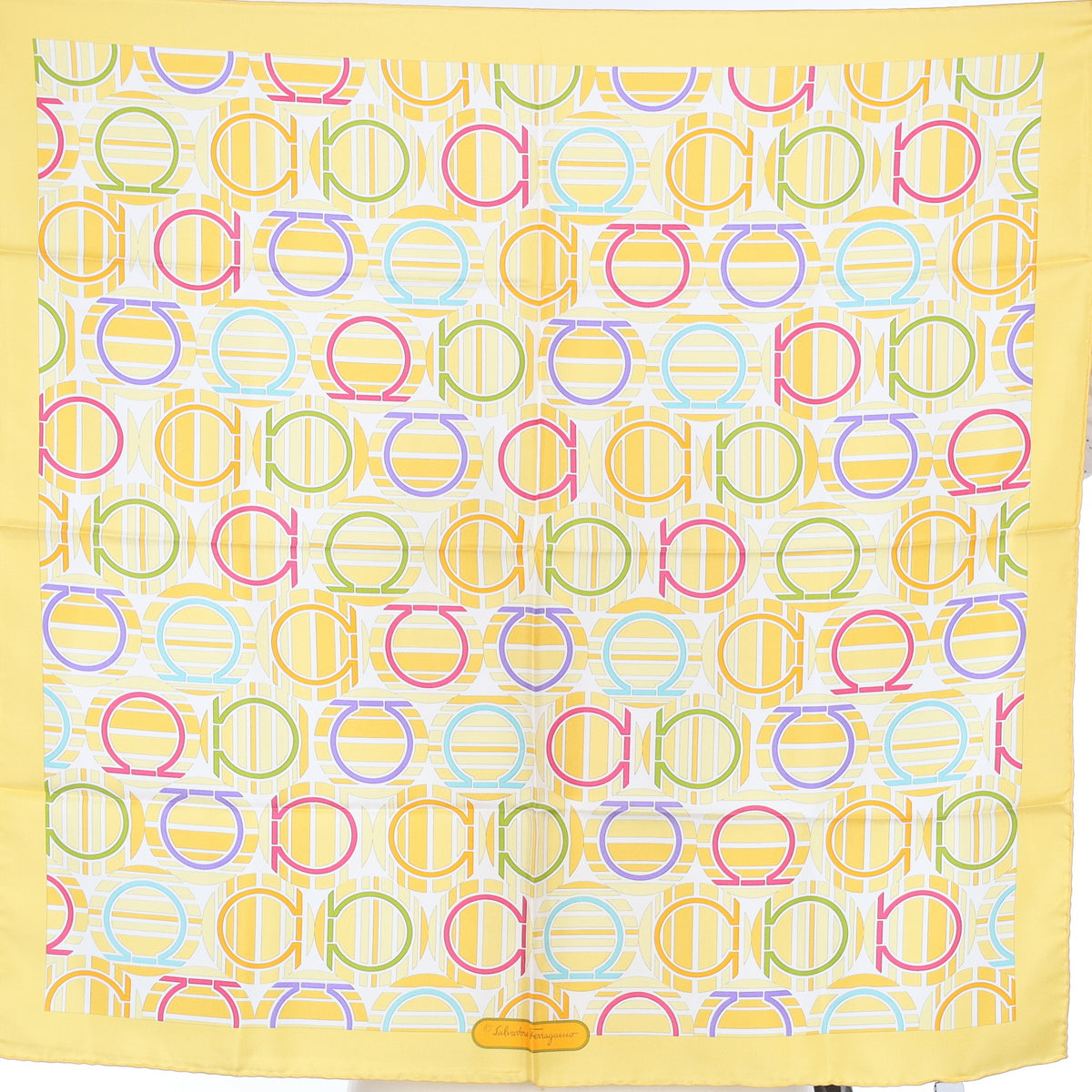 Brand New Salvatore Ferragamo Silk Scarf