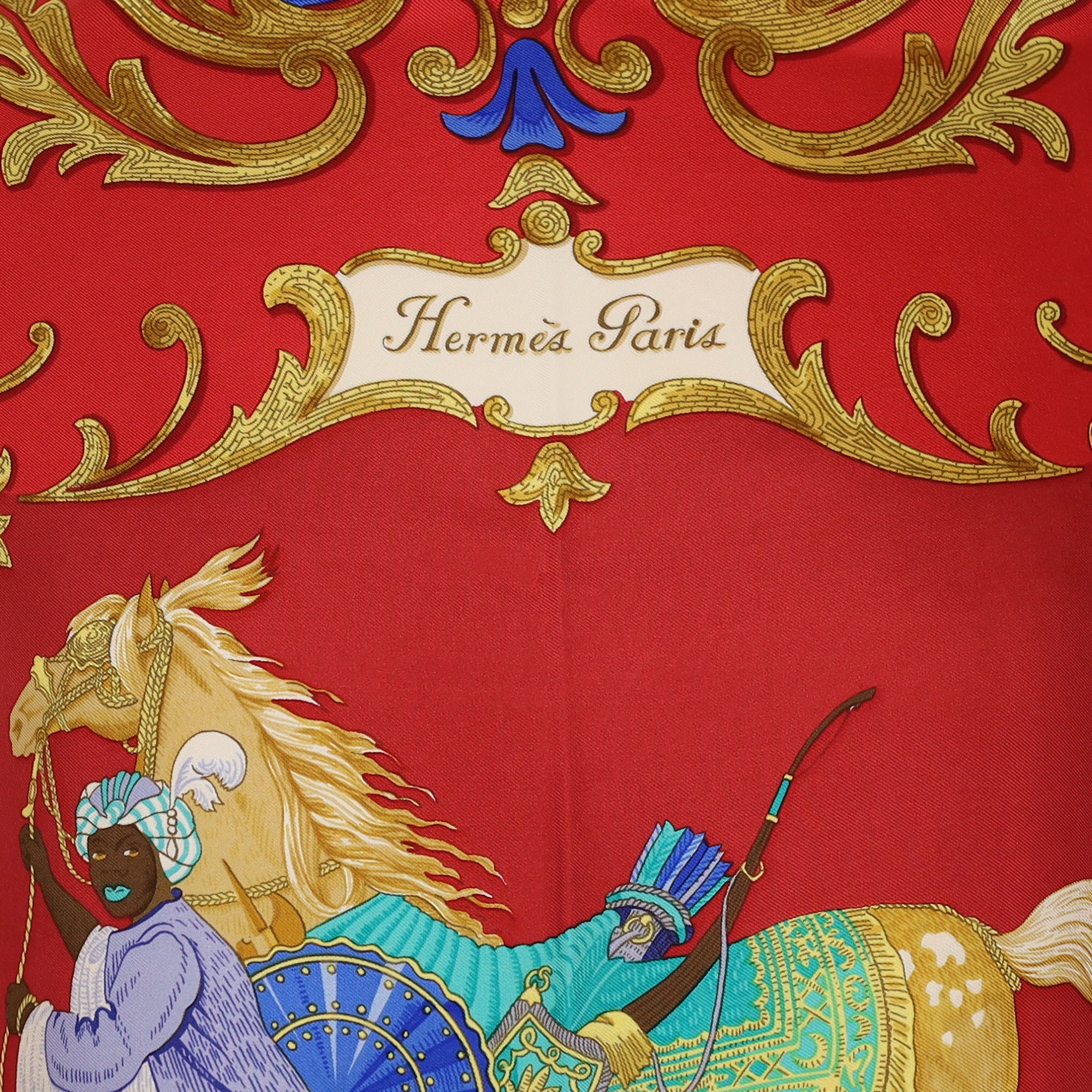 Hermès Cheval Turc Silk Scarf