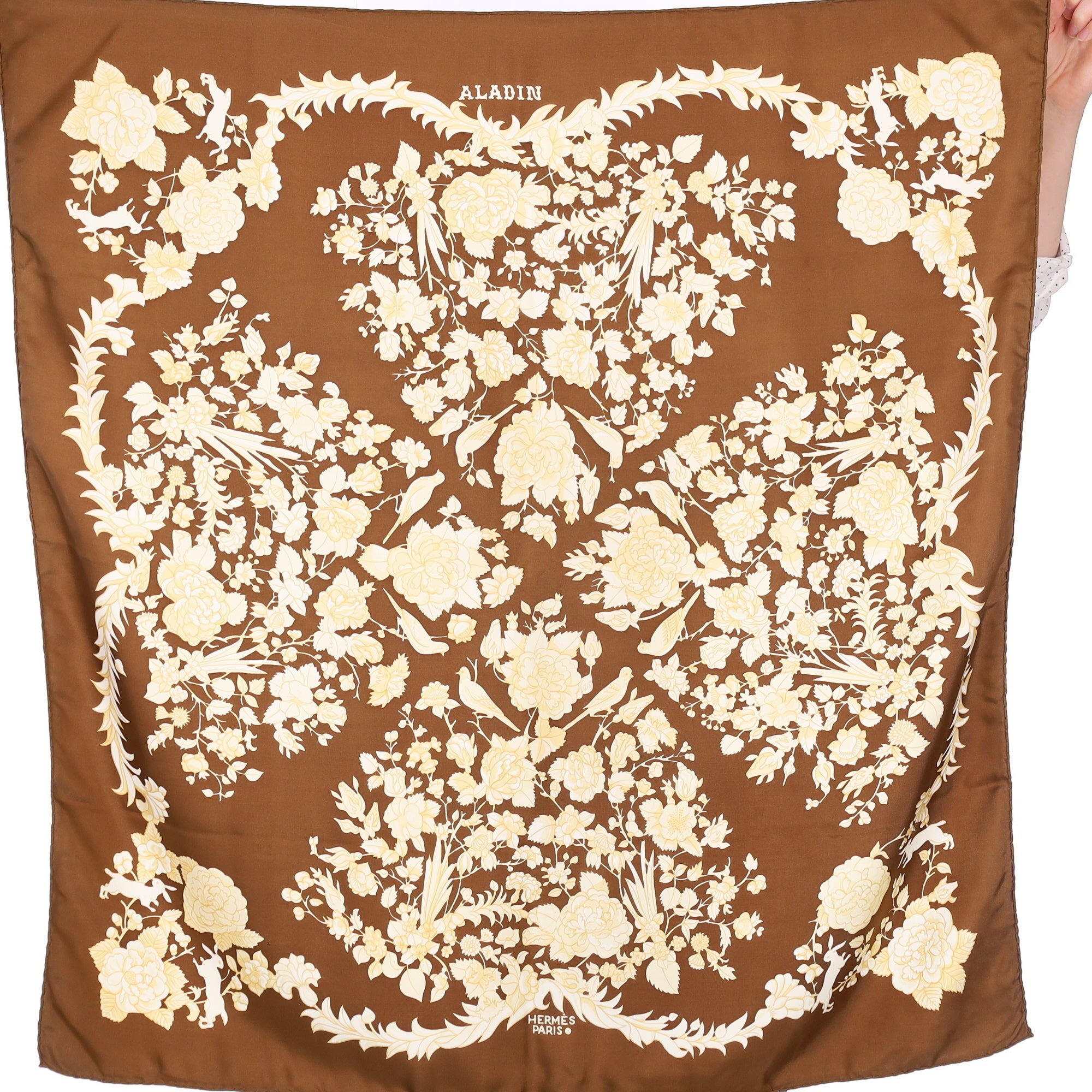 Hermès Aladin Vintage Silk Scarf Quite Rare